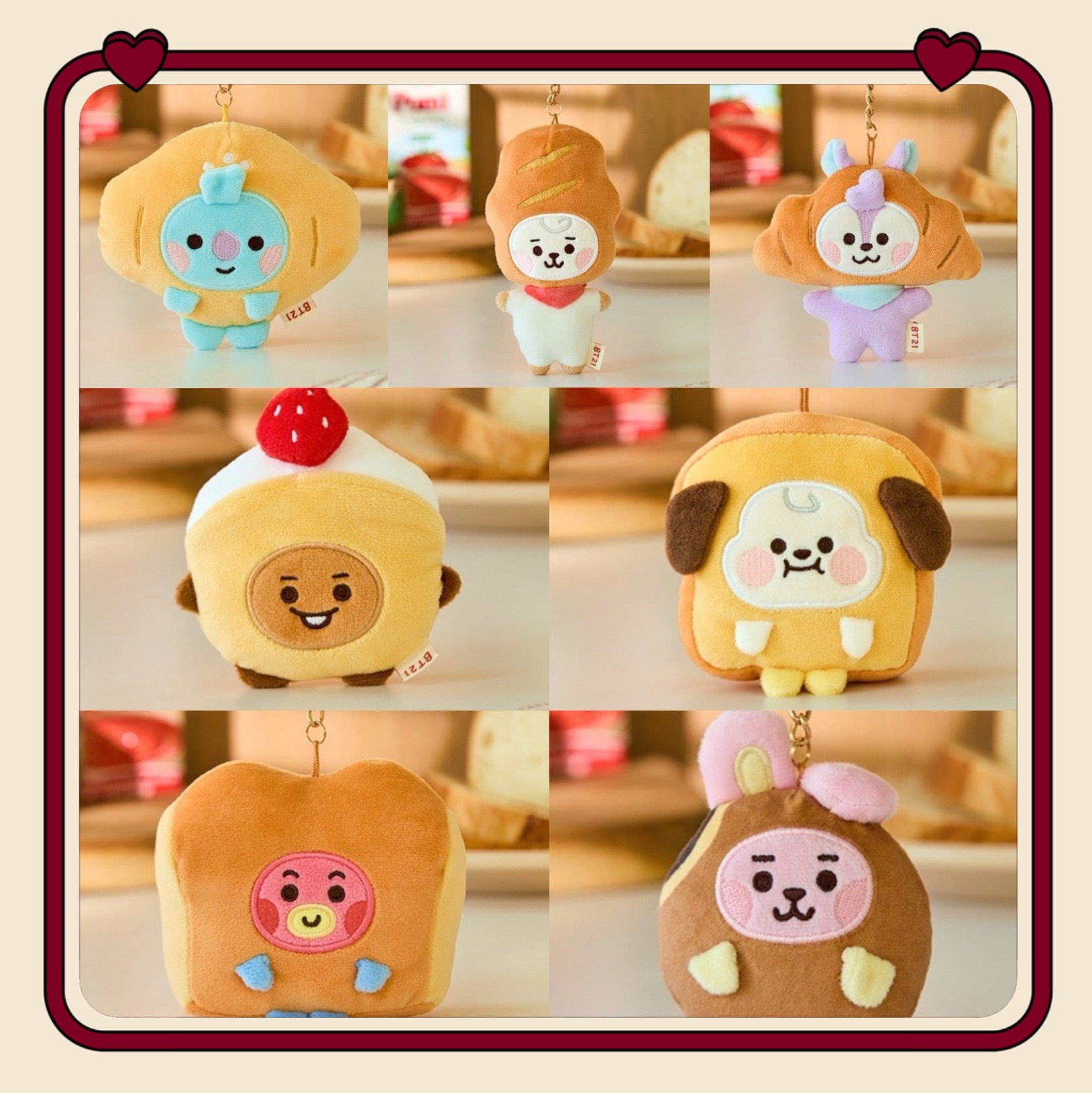 BTS 麵包寶寶鑰匙圈