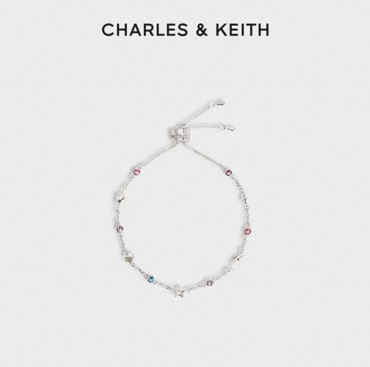 CHARLES＆KEITH25蔚藍秘境手鏈 可調節