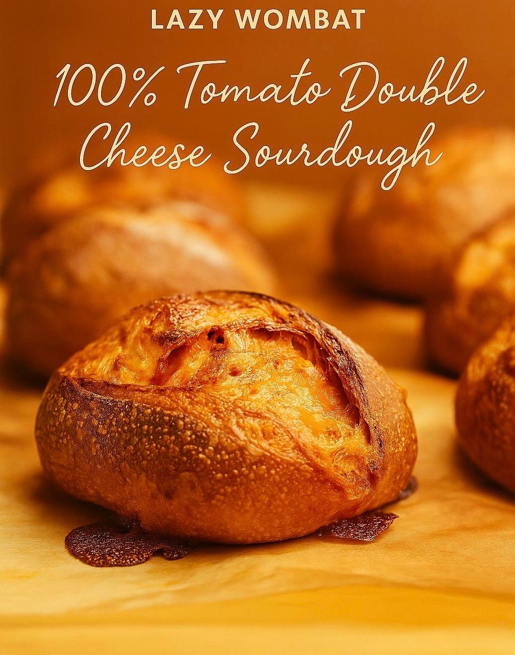 100%義式番茄雙重起司天然酵母酸種麵包