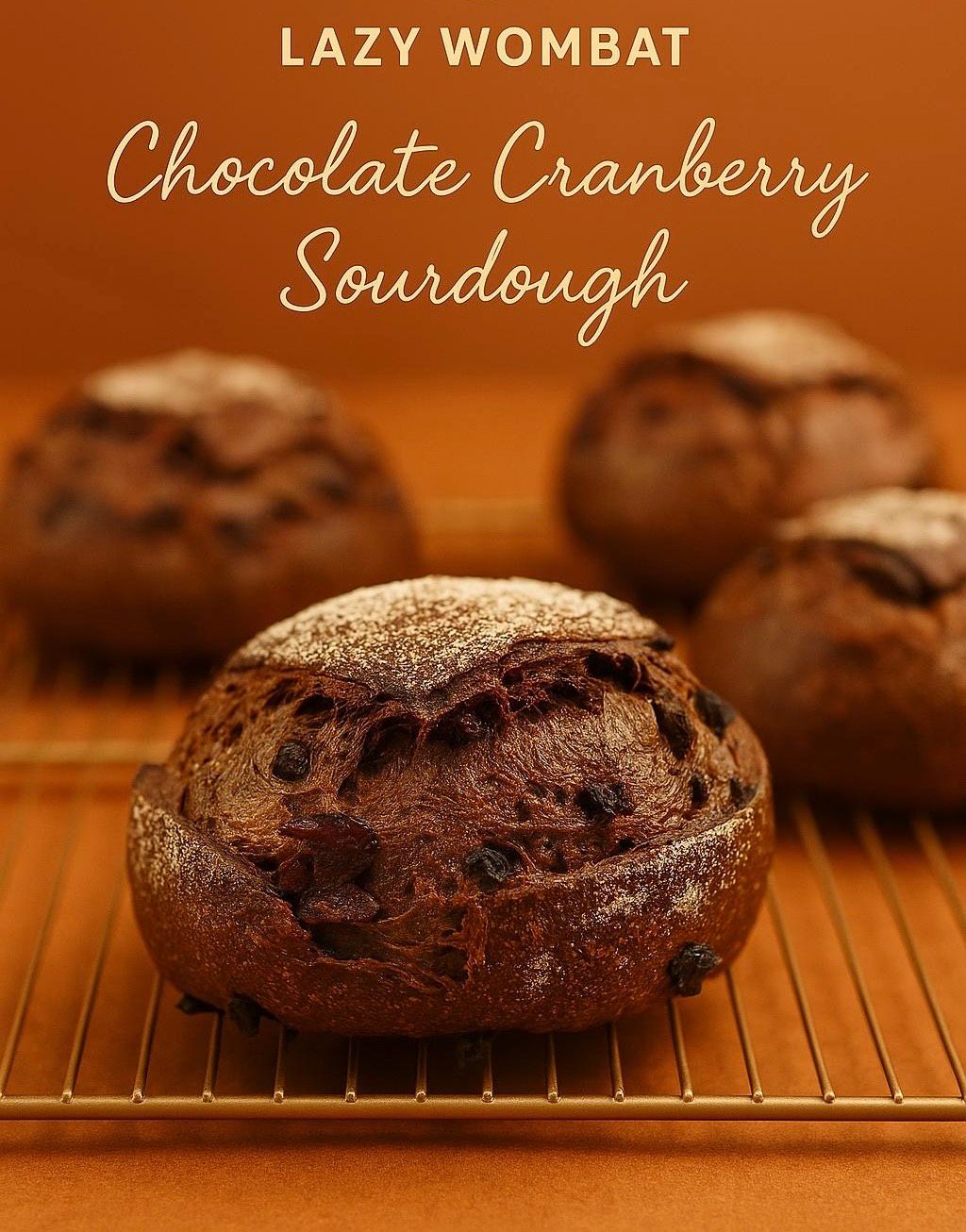 法國巧克力酒釀蔓越莓天然酵母酸種麵包