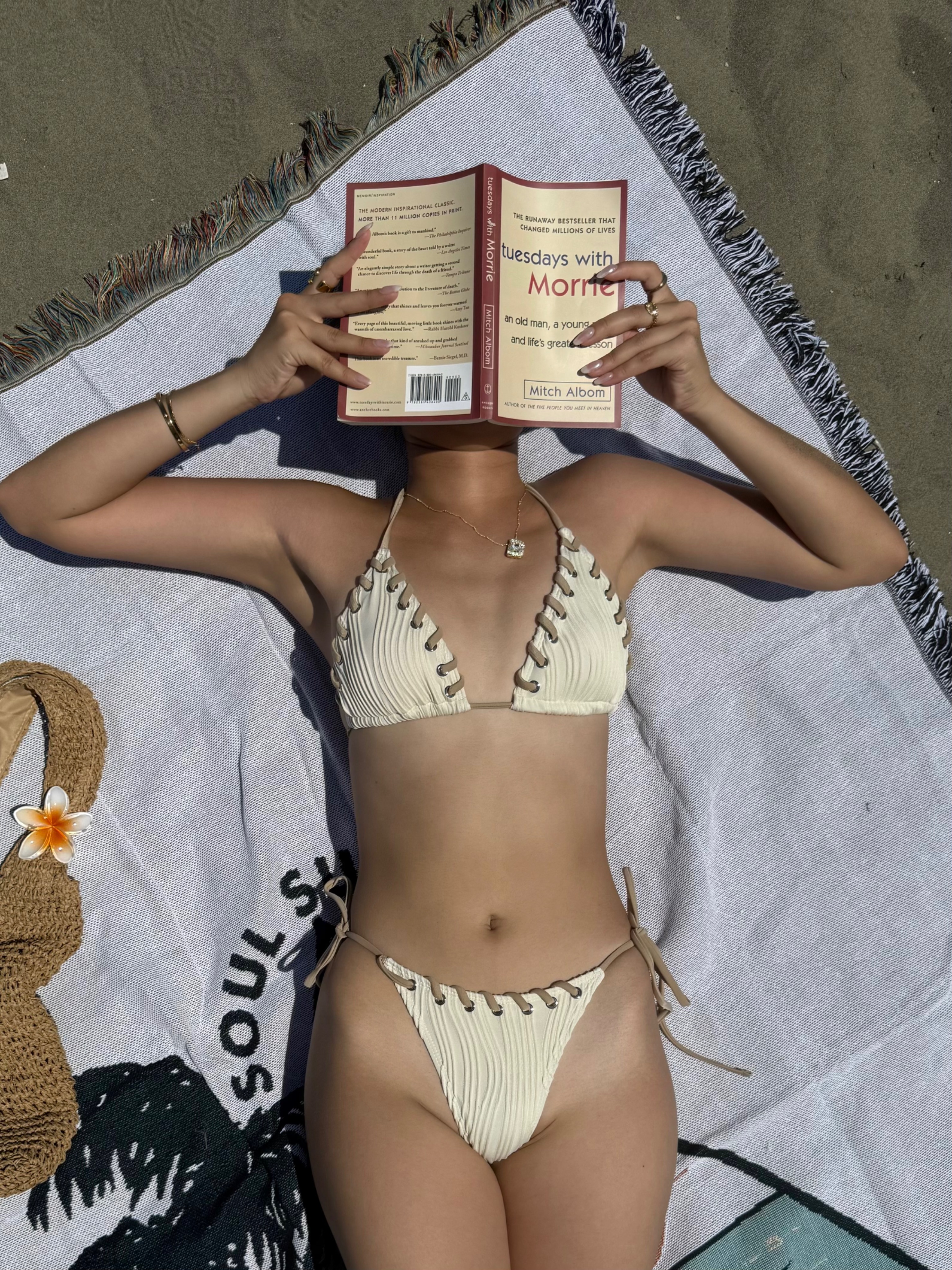 編織新特色📜📃 歐美辣妹 綁帶泳衣 編織款 性感比基尼 兩件式bikini