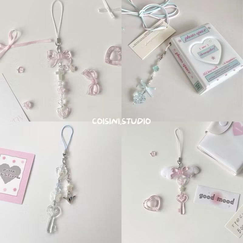 串珠合輯！ins多款可愛少女心 y2k手機掛繩 吊飾 ccd掛飾 掛鏈