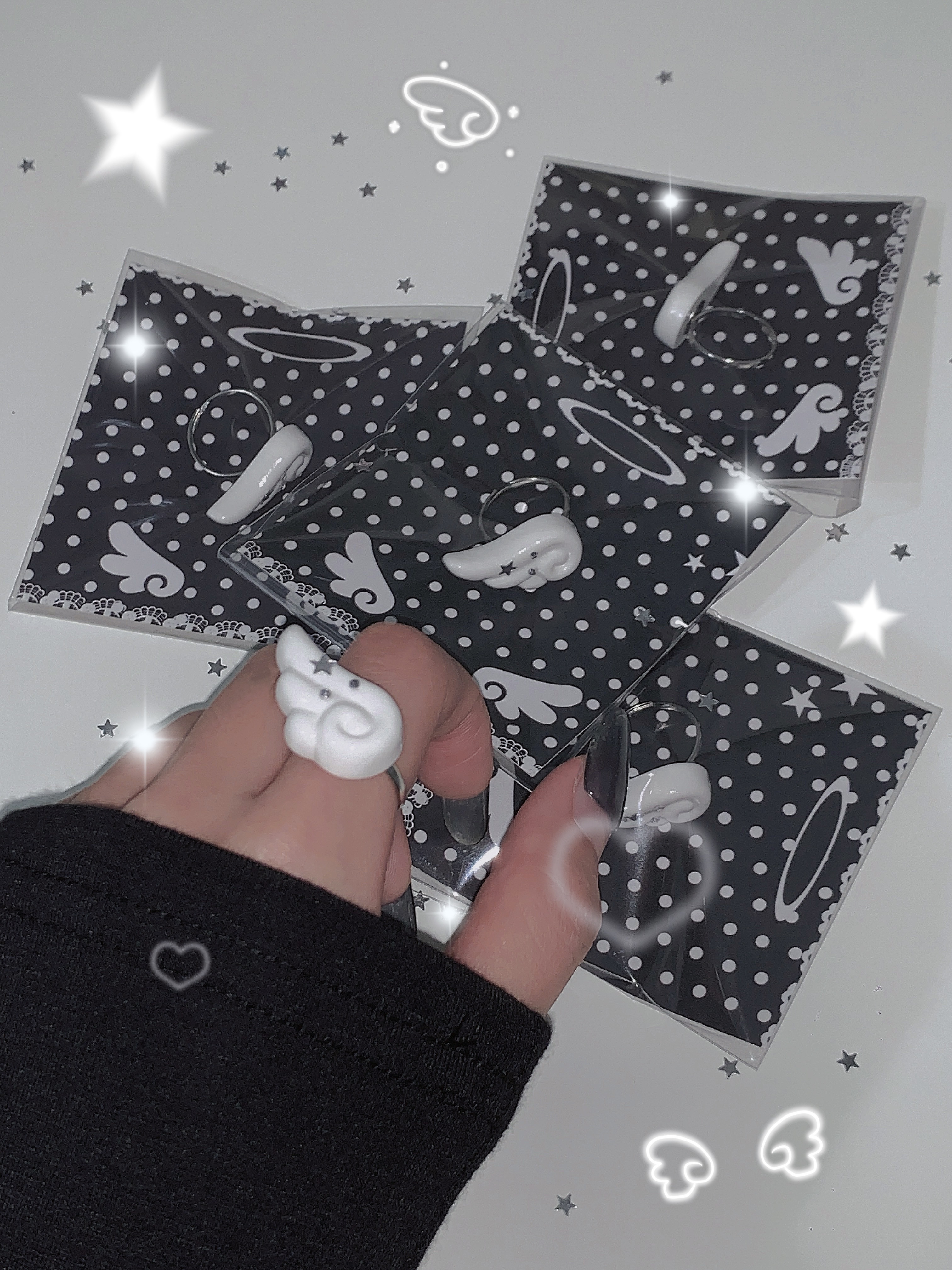 wishcore天使翅膀戒指💍🪽