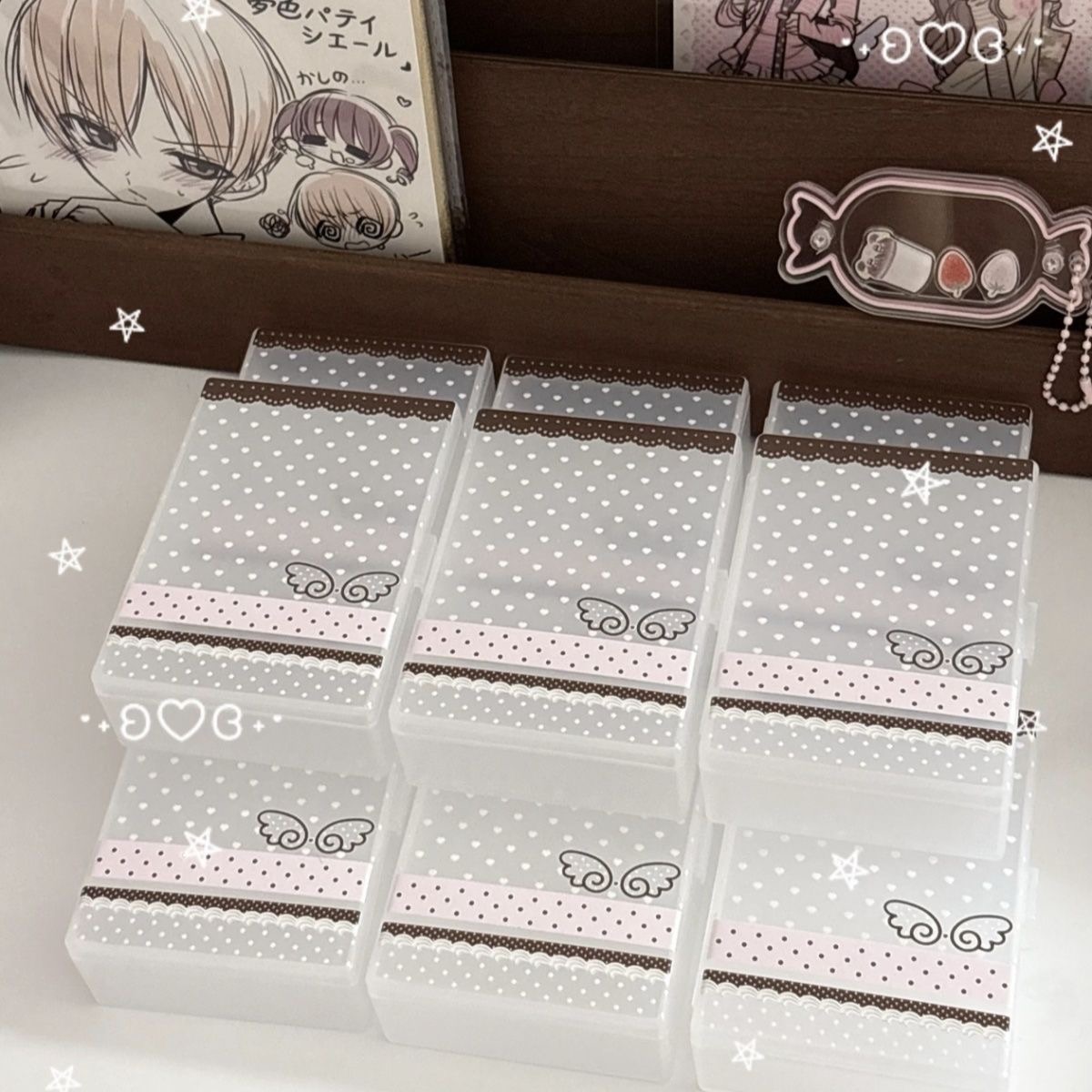 焦糖咖粉波點翅膀🍫 磨砂收納盒