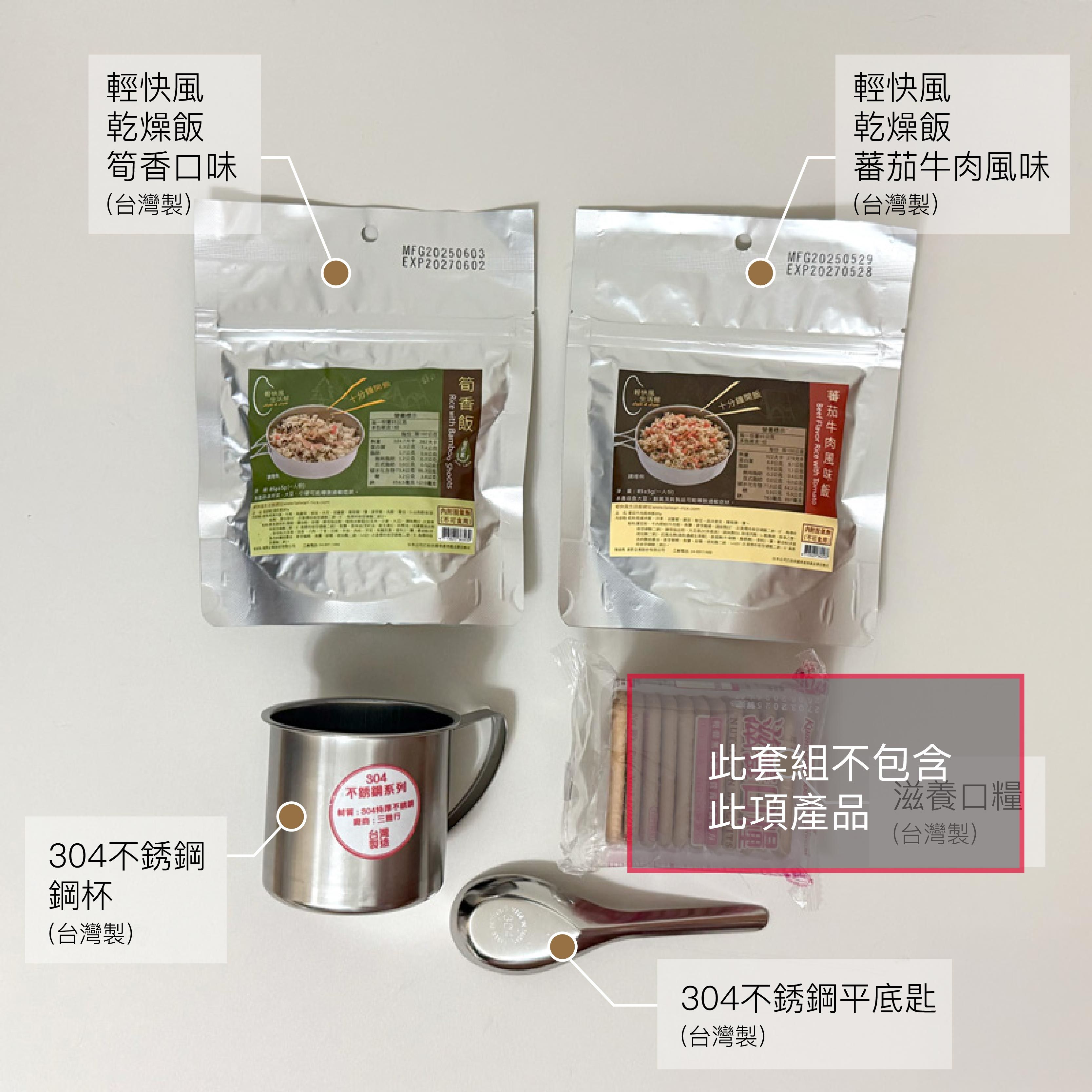 現貨 共22件 | 都會防災包 內容物不附口糧 含大背包 乾燥飯 不銹鋼餐具 收音機 哨子 儲水袋 鋁箔防寒毯