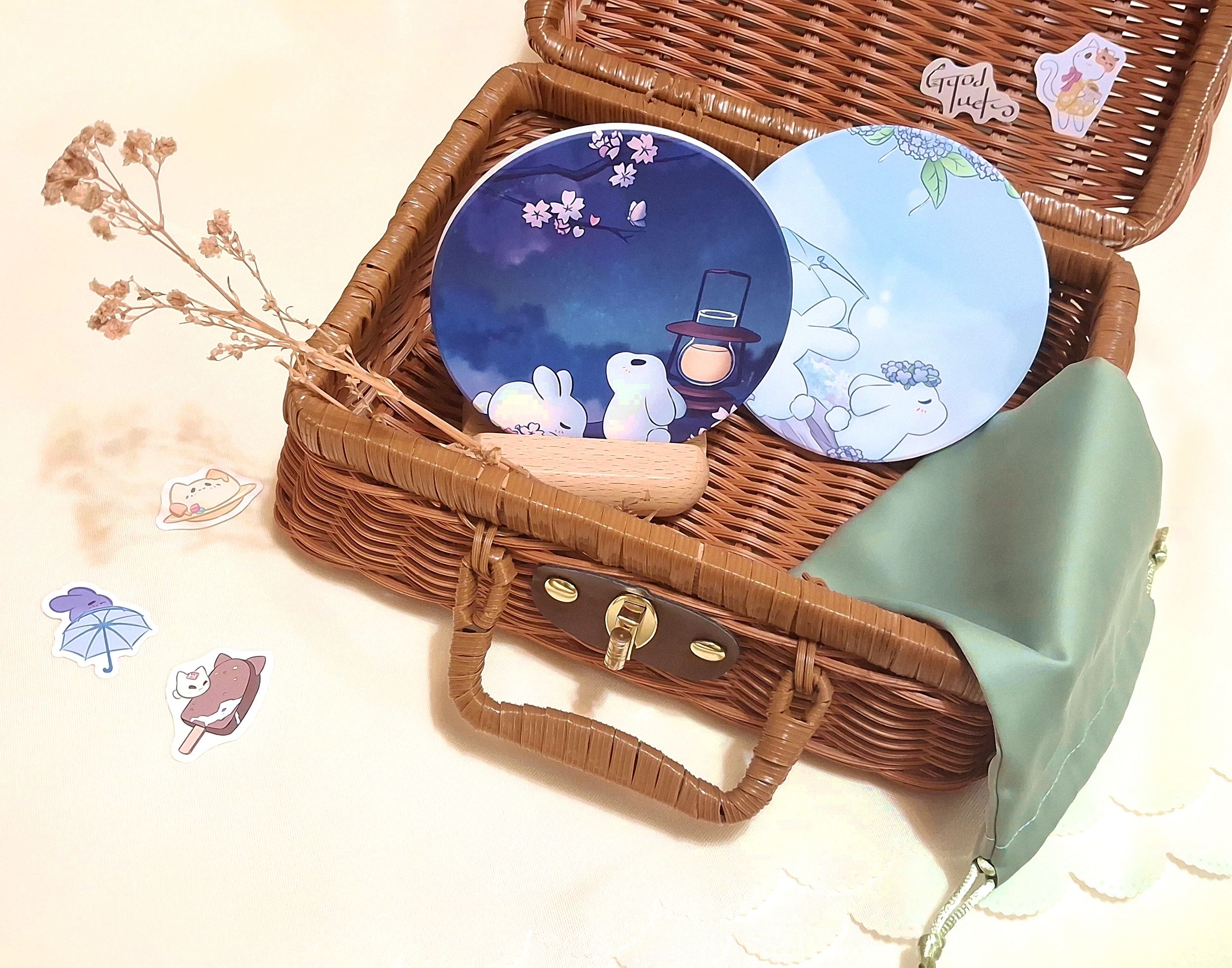 陶瓷吸水杯墊-圓形5款