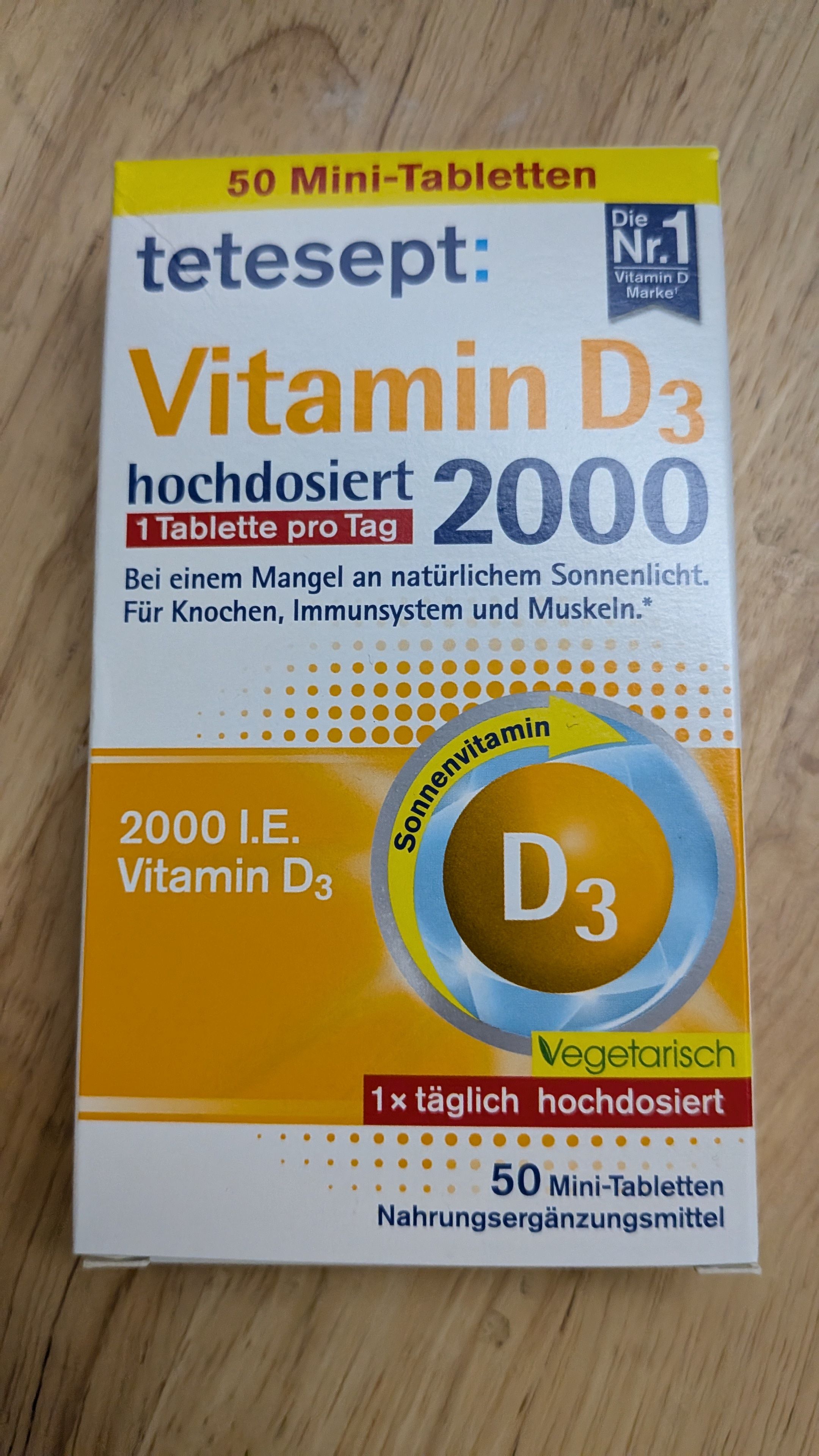 德國tetesept維生素D3_2000 IU_50粒