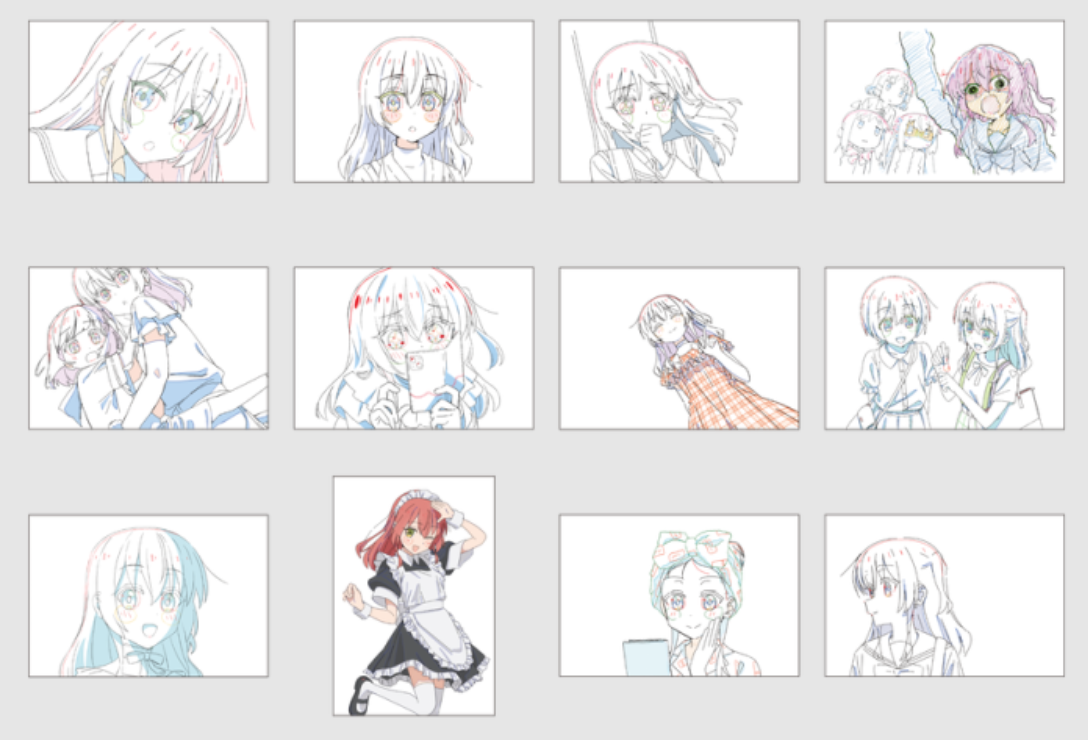 日本劇院限定 映画 劇場版 劇場總集篇《孤獨搖滾！Re:》  原稿造型 明信片