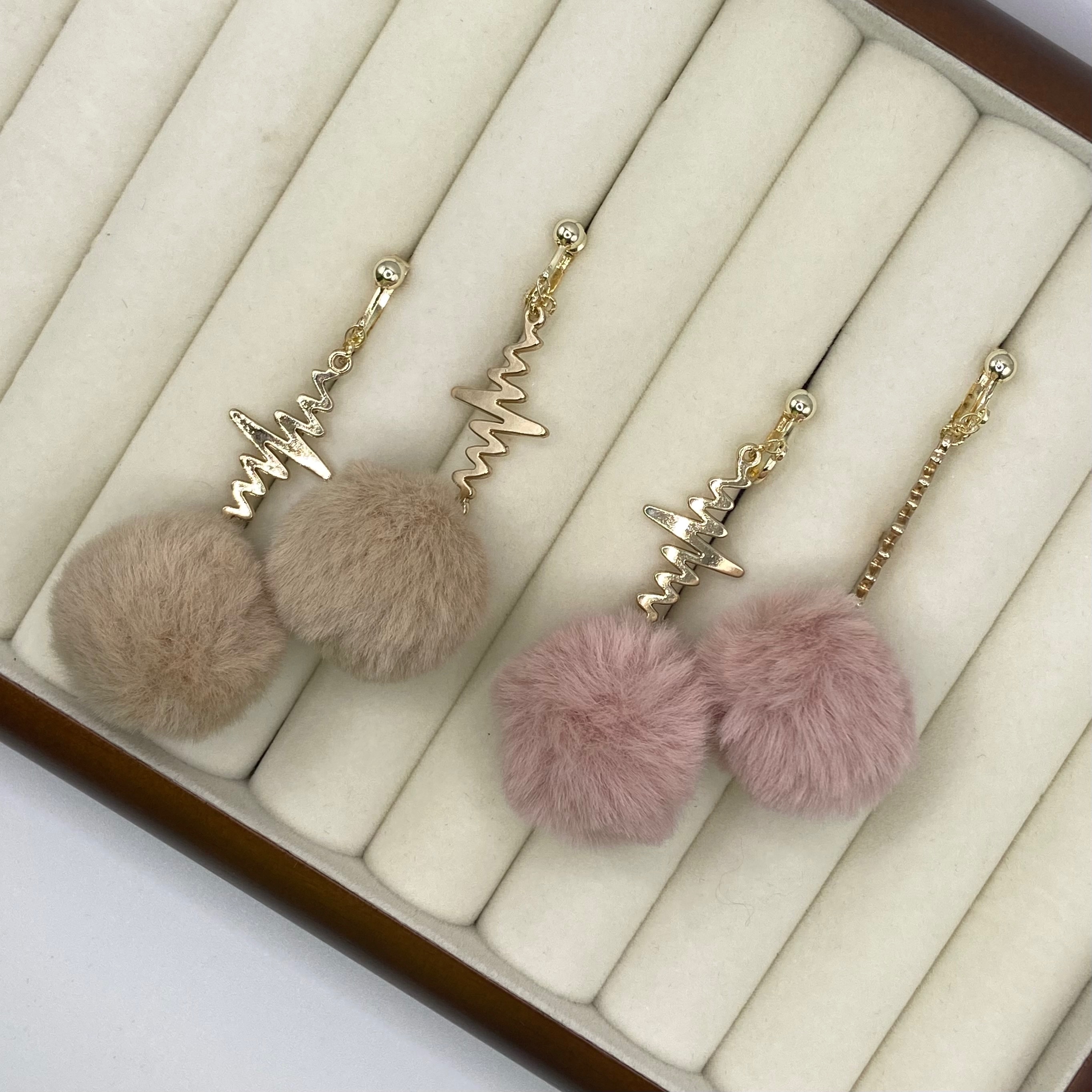 滔滔雜貨🦋手作耳環《可愛毛球》