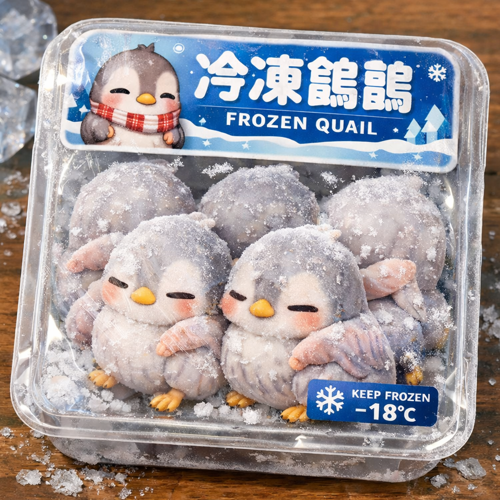 冷凍肉鵪鶉