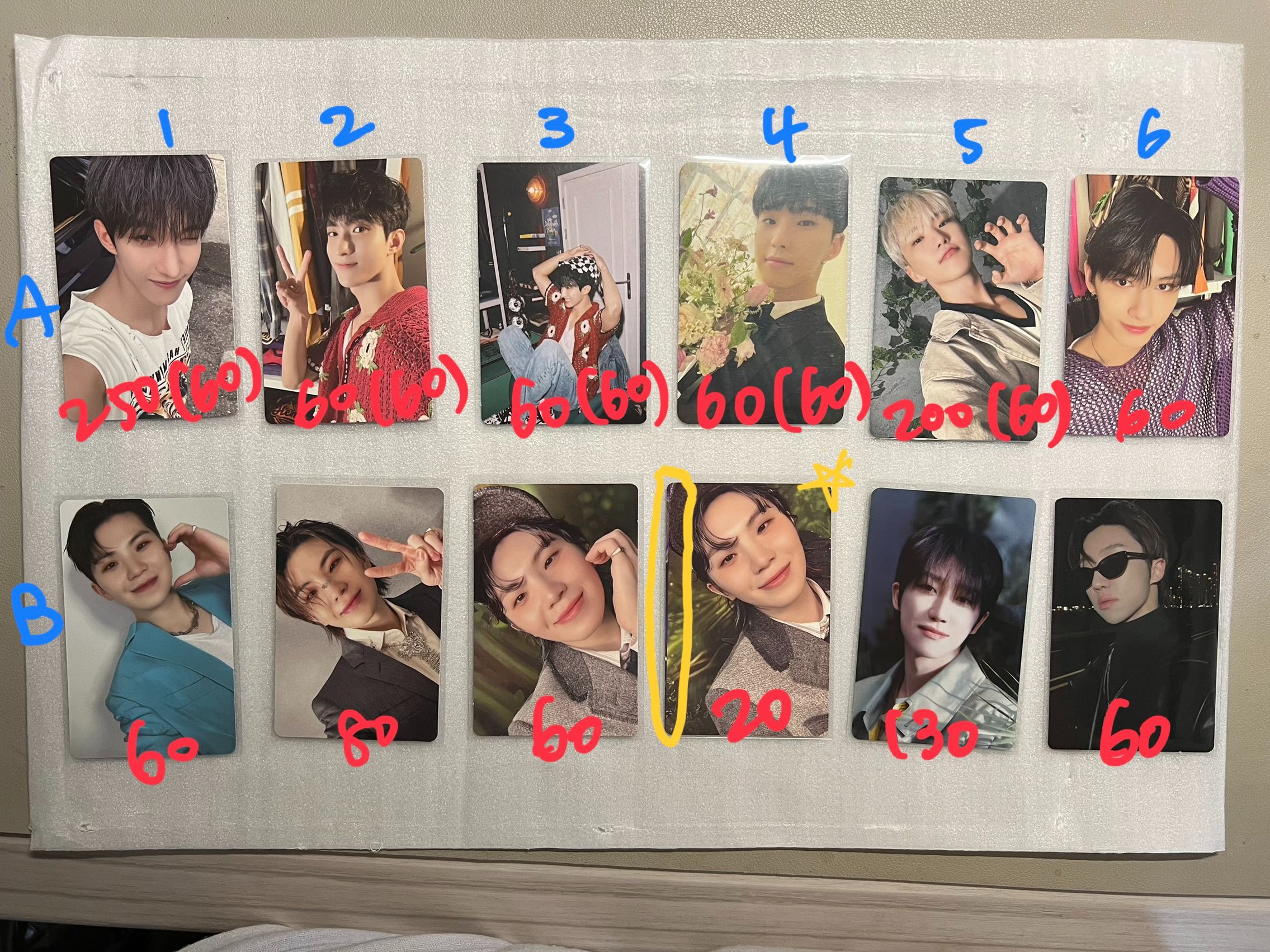 其他小卡 1（碩、榮、俊、勳、八）❤️需綁括號內之金額 打星號請看商品描述