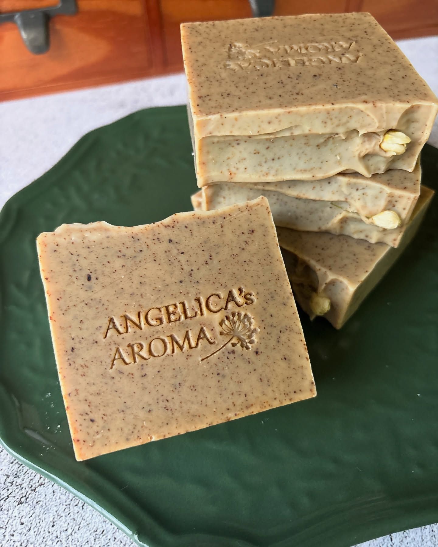 小花茉莉綠茶皂 / Jasmine Green Tea Soap
