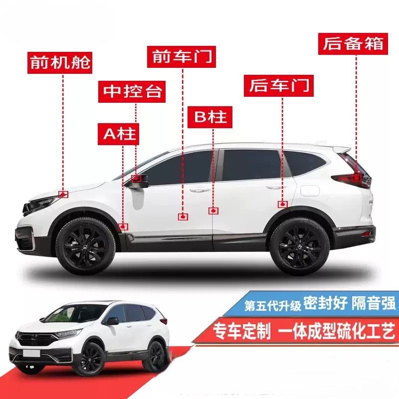 汽車隔音降噪密封條 車門隔音防水防塵保護（內有影片介紹）