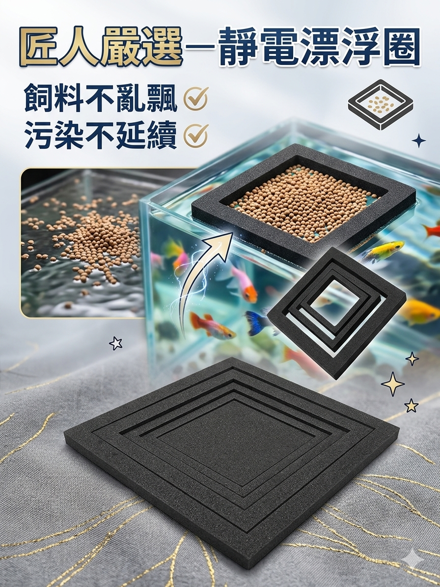 匠人嚴選—漂浮靜電餵食圈