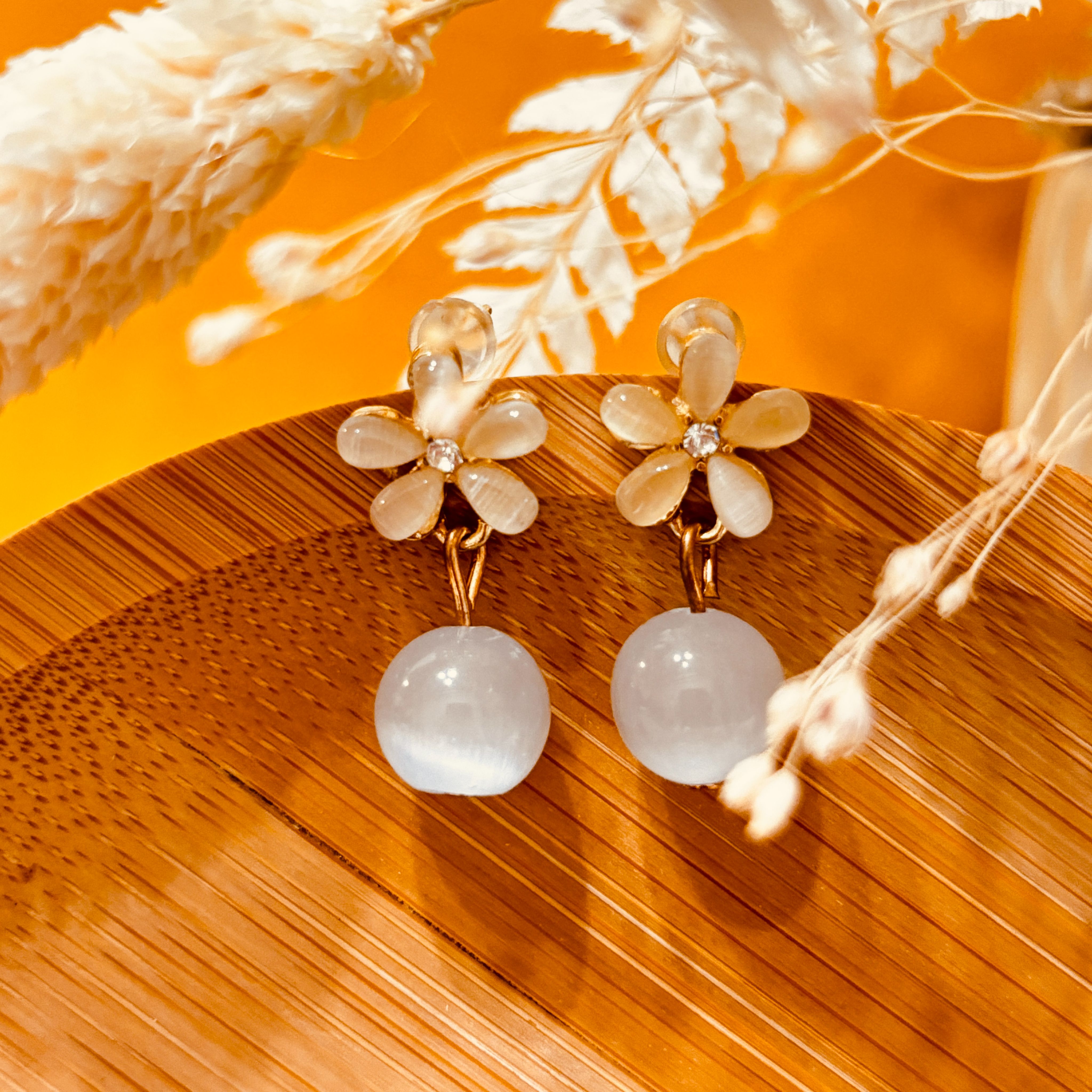 推推!!《月光花語》氣質系耳針 🌕 |  925銀