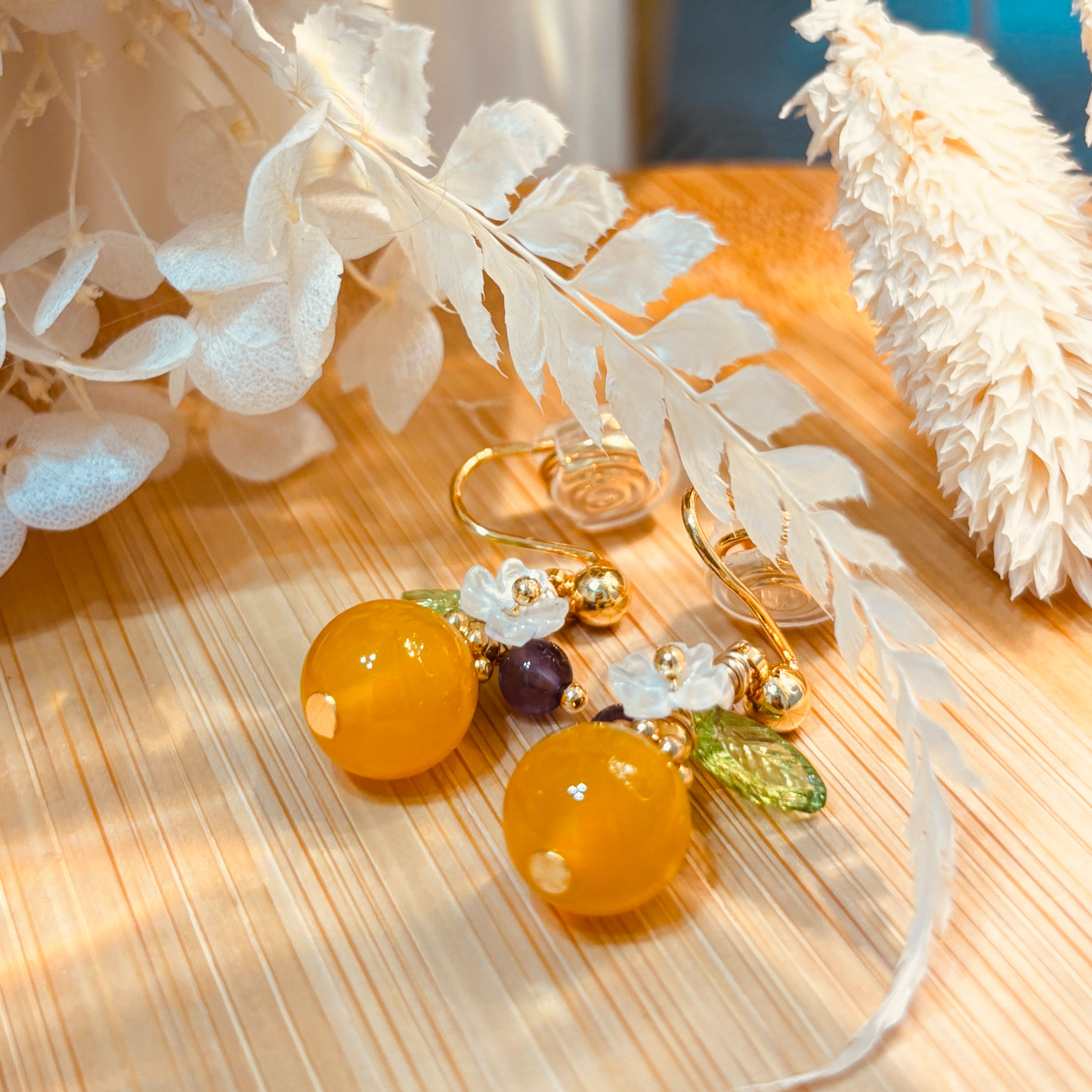 夏日感UPUP!《仲夏花果派》無痛蚊香盤耳夾 🧡🌿