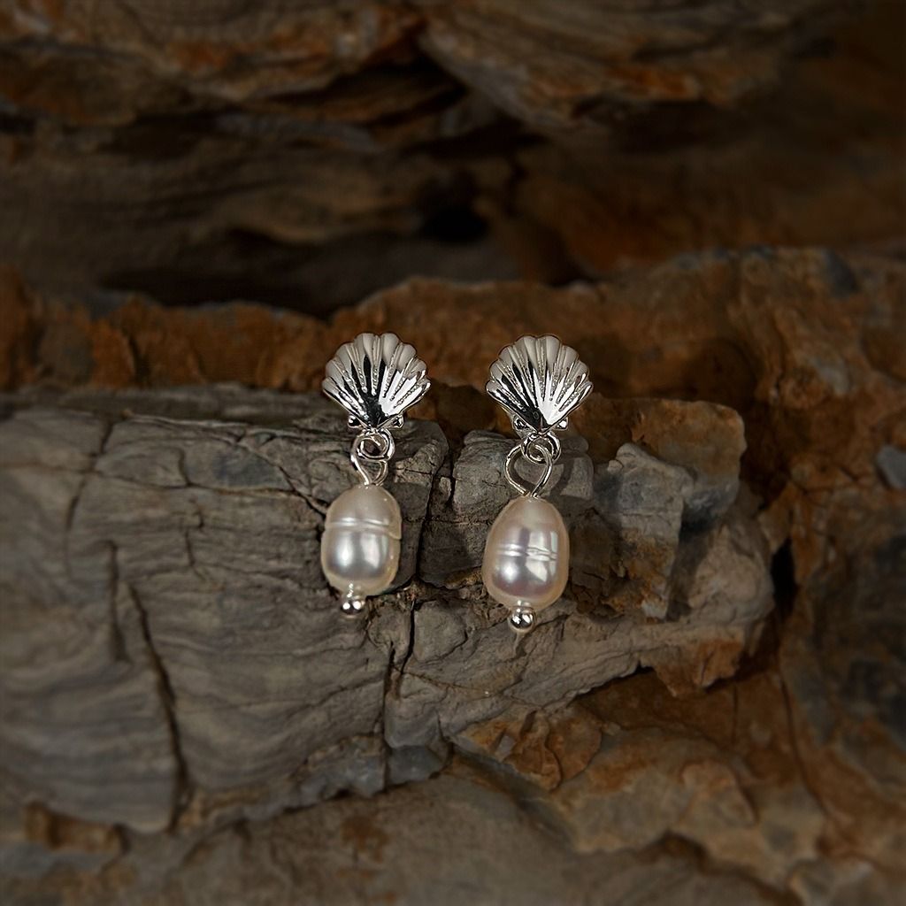 淡水珍珠925銀針耳環｜簡約通勤氣質百搭