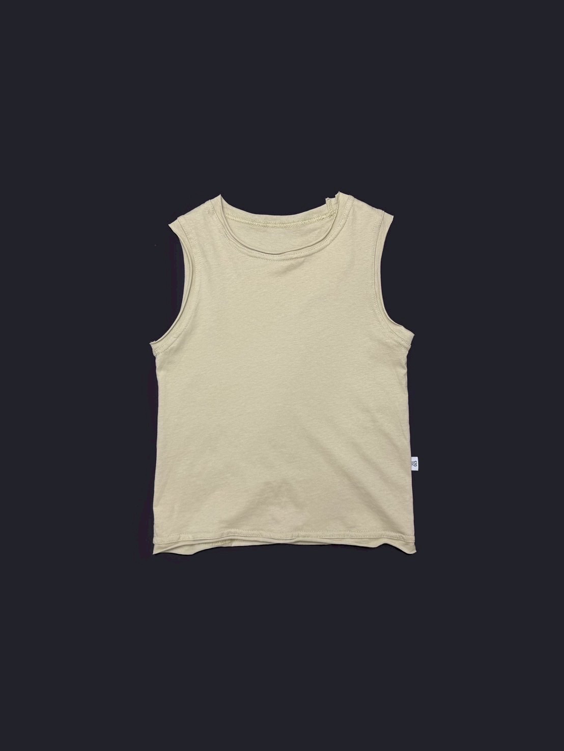 米杏色柔軟純棉背心