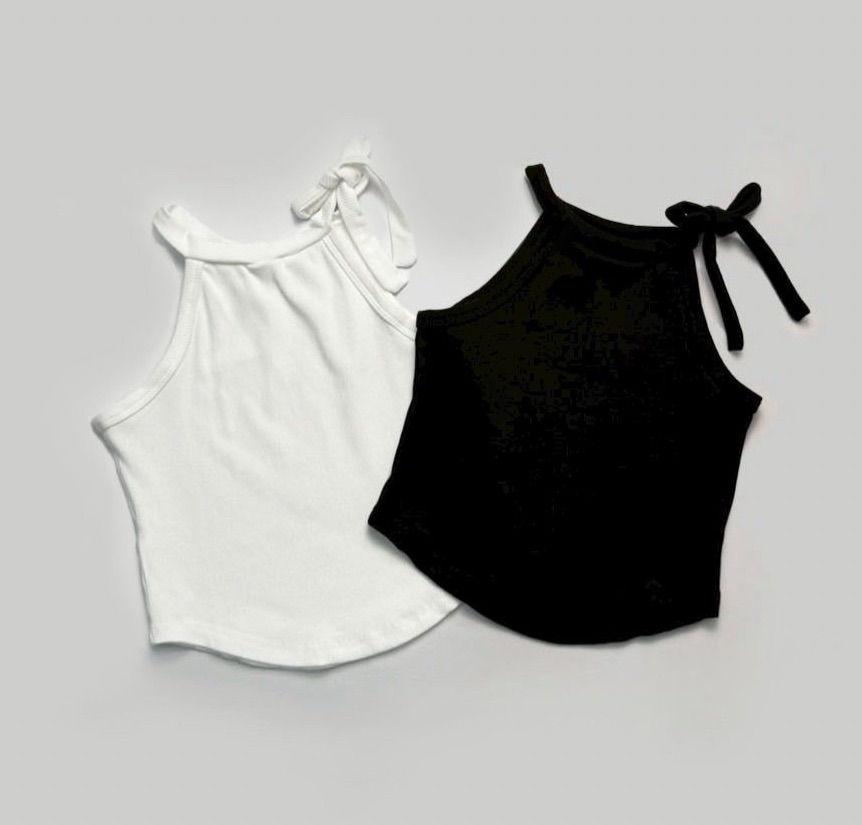 蝴蝶結綁帶背心