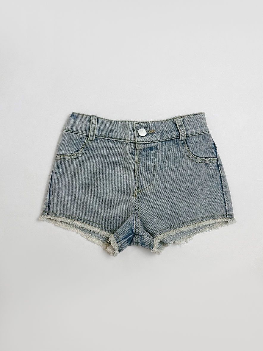 刷色牛仔短褲