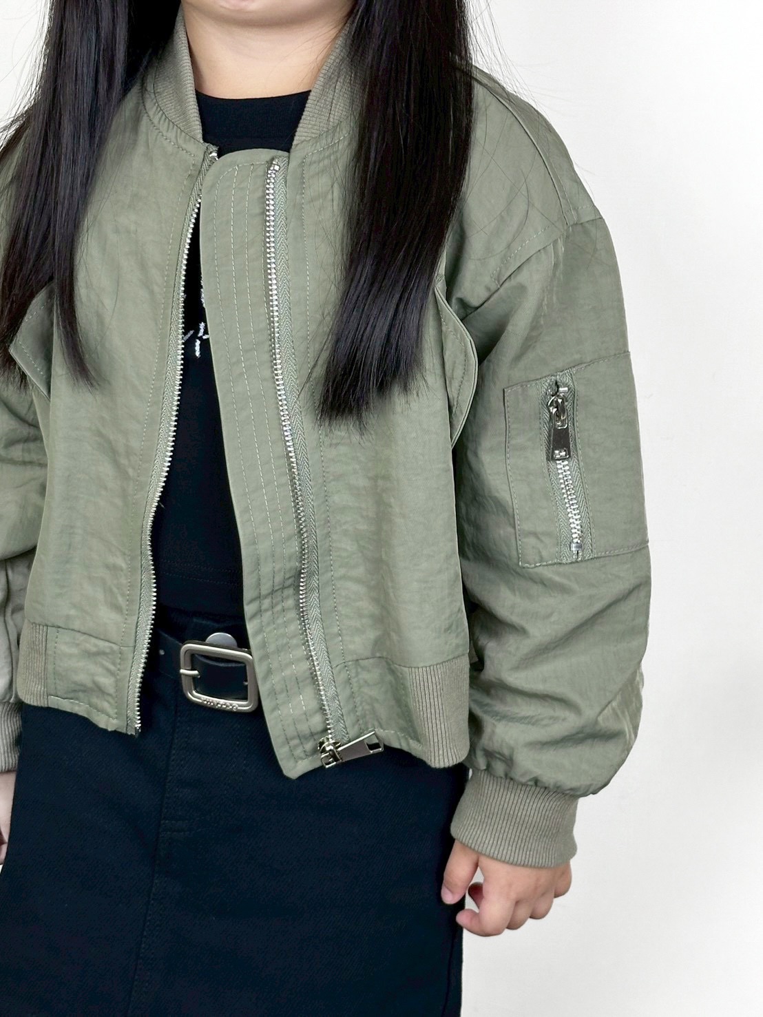 軍綠飛行員外套