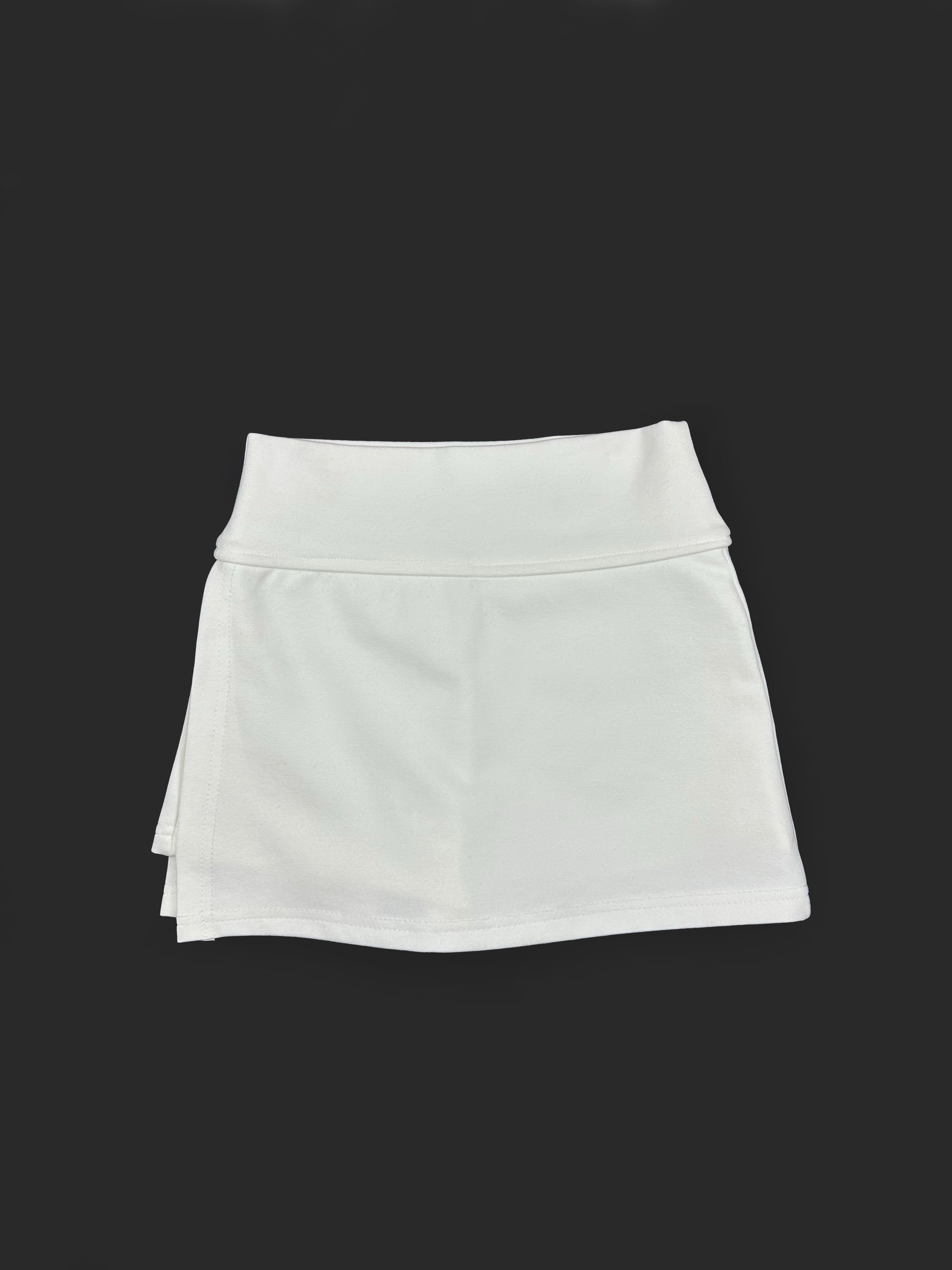 甜美百搭白色休閒裙｜掛脖後背綁帶背心