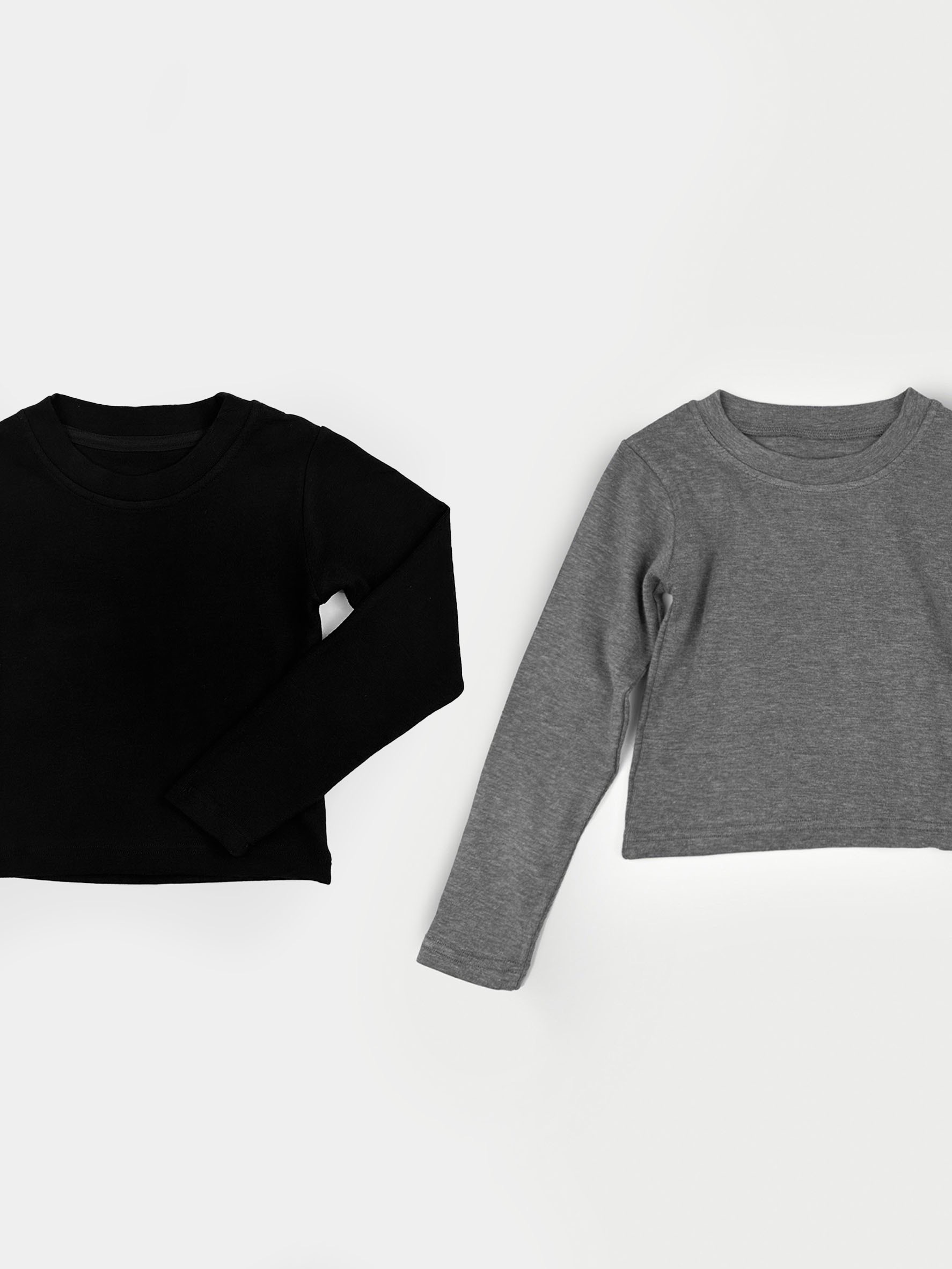 短版彈性長袖Tee