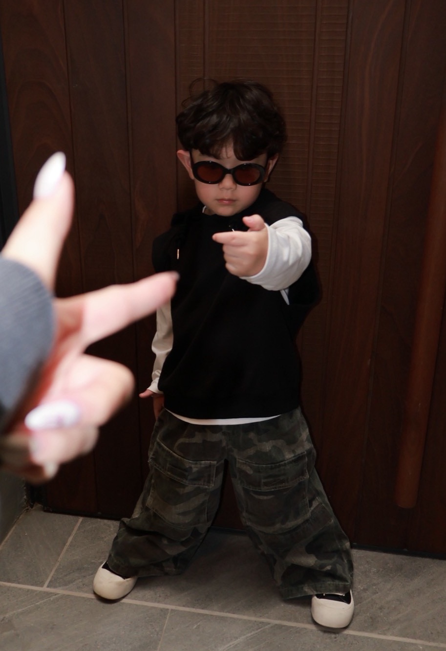 迷彩工裝牛仔褲