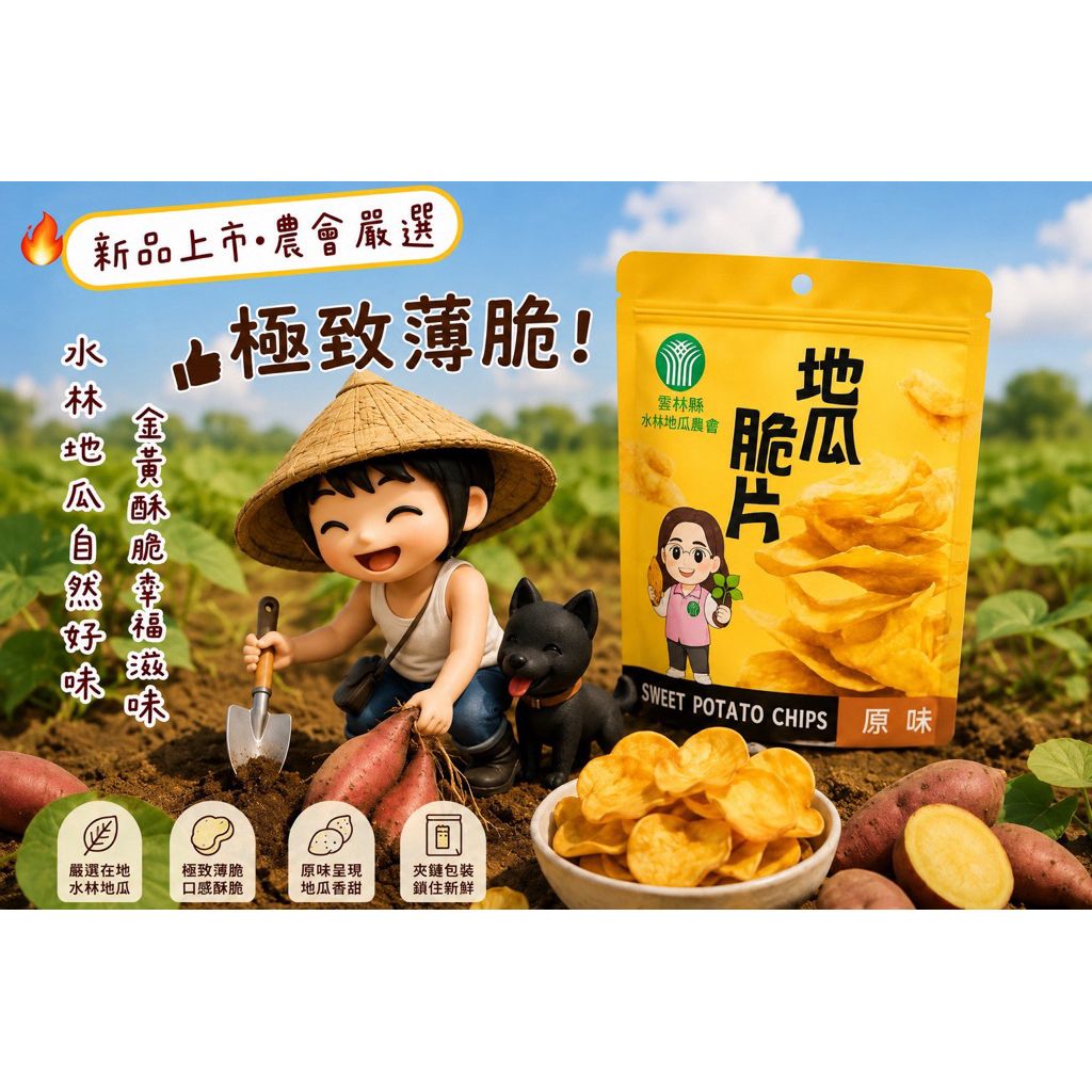 水林鄉農會-【地瓜脆片】