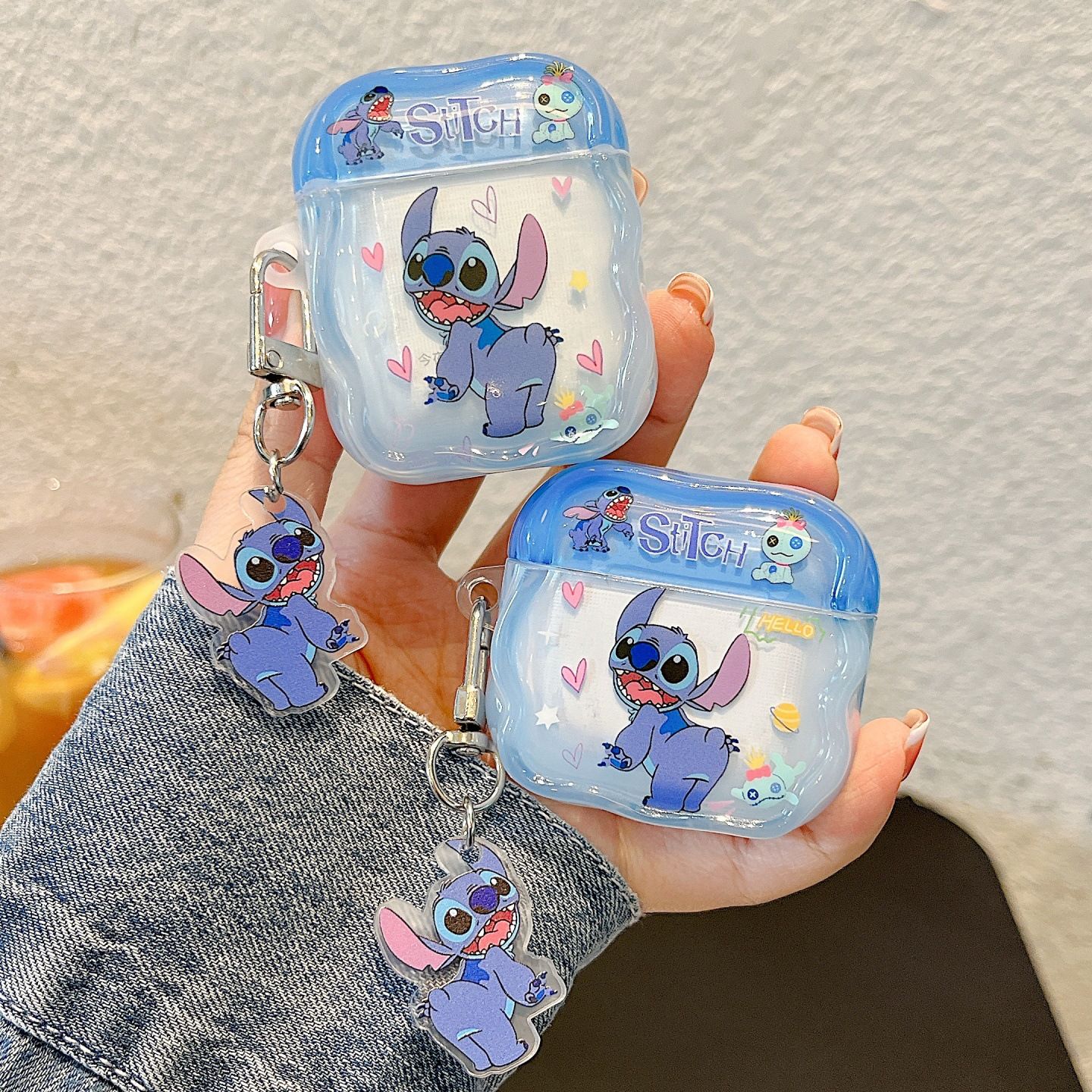 11 p.m. | 卡通可愛 PP史迪奇 史迪奇吊飾掛件 AirPods保護套