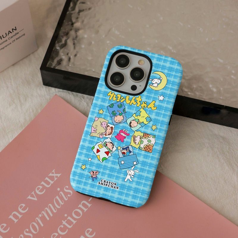 11 p.m.| 睡衣蠟筆小新 睡覺小新磁吸支架 二合一iPhone手機殼（x-17，有plus/16e/air）