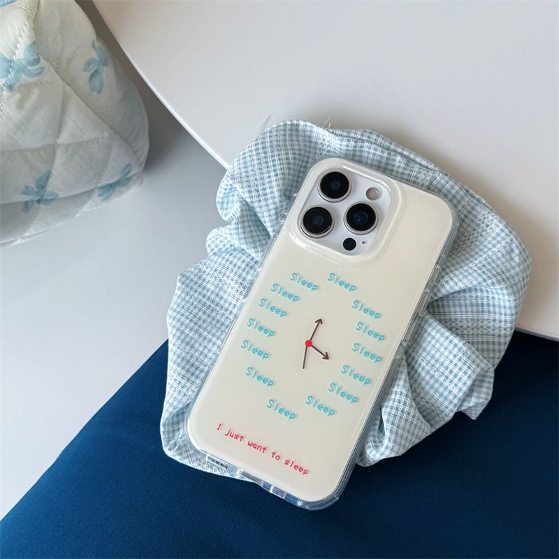 11 p.m.| ins小眾 睡覺時鐘 sleep字母 iPhone手機殼