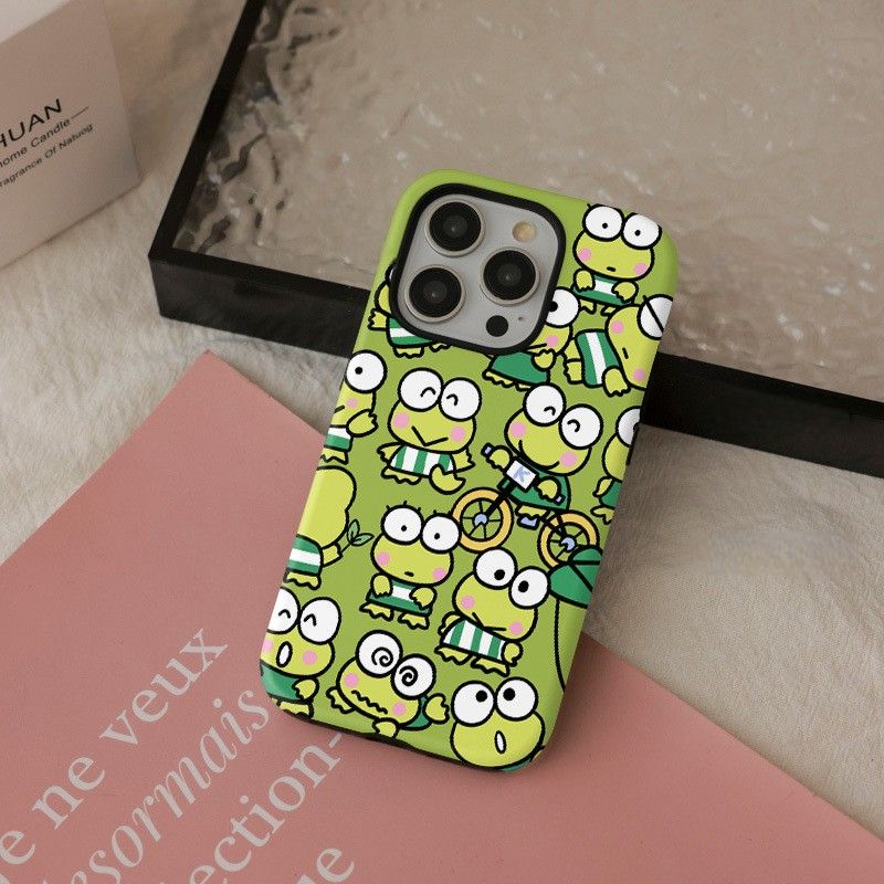11 p.m.| 卡通可愛滿版大眼蛙 二合一 磁吸支架 iPhone手機殼（11-17有plus/16e/air）