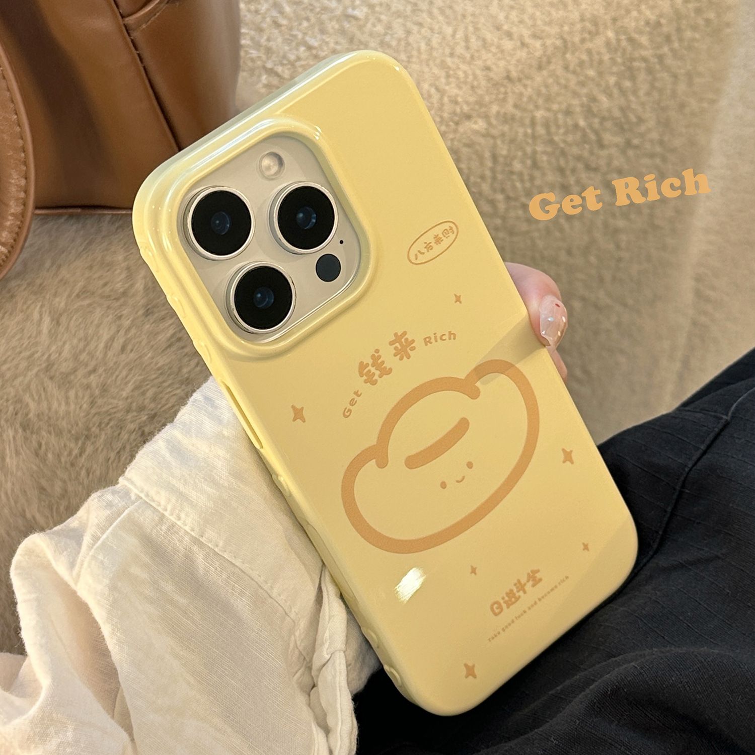 11 p.m.| 可愛 八方來財 線條元寶 iPhone手機殼（12-17）