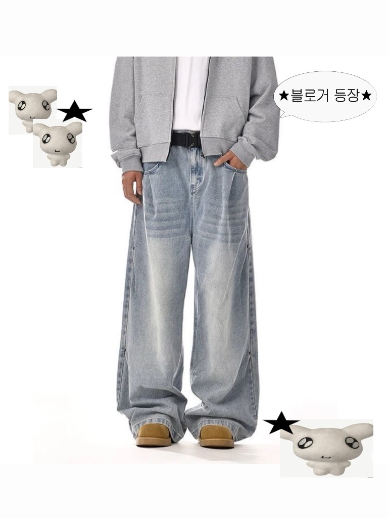 ☆美式復古水洗牛仔褲☆