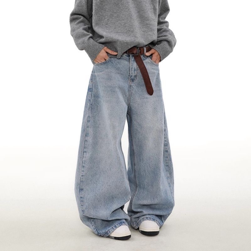 ☆美式復古寬鬆牛仔褲☆