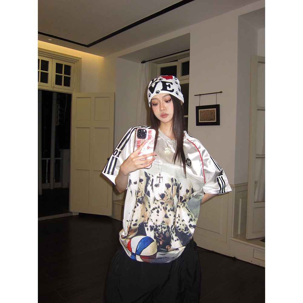 ★美式銀色反光狗狗球衣★