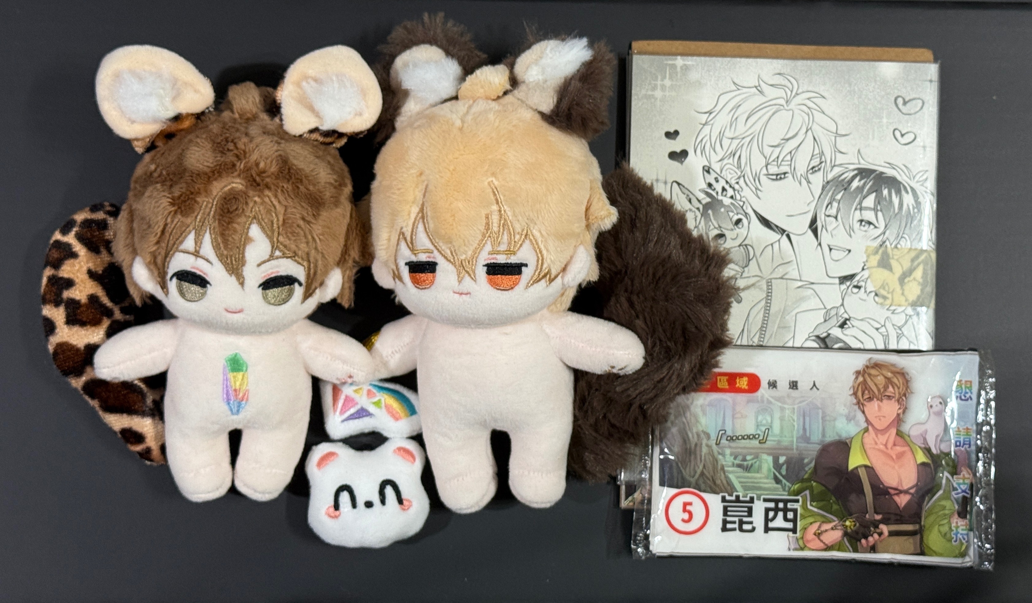 棉花娃 崑崑伊伊+別針2+特典+崑西面紙