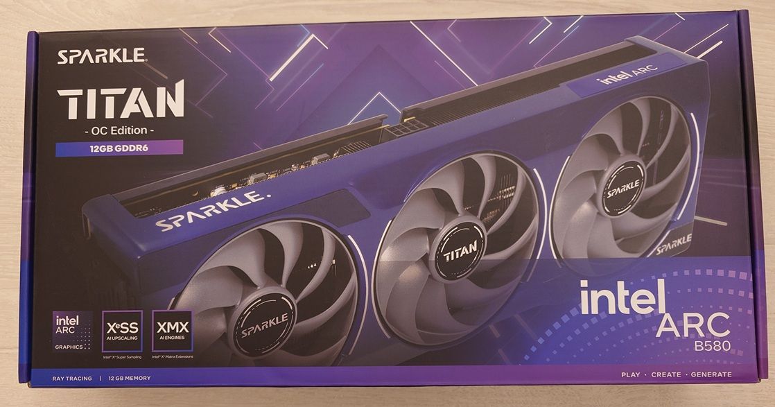 SPARKLE Intel Arc B580 TITAN 12G顯示卡