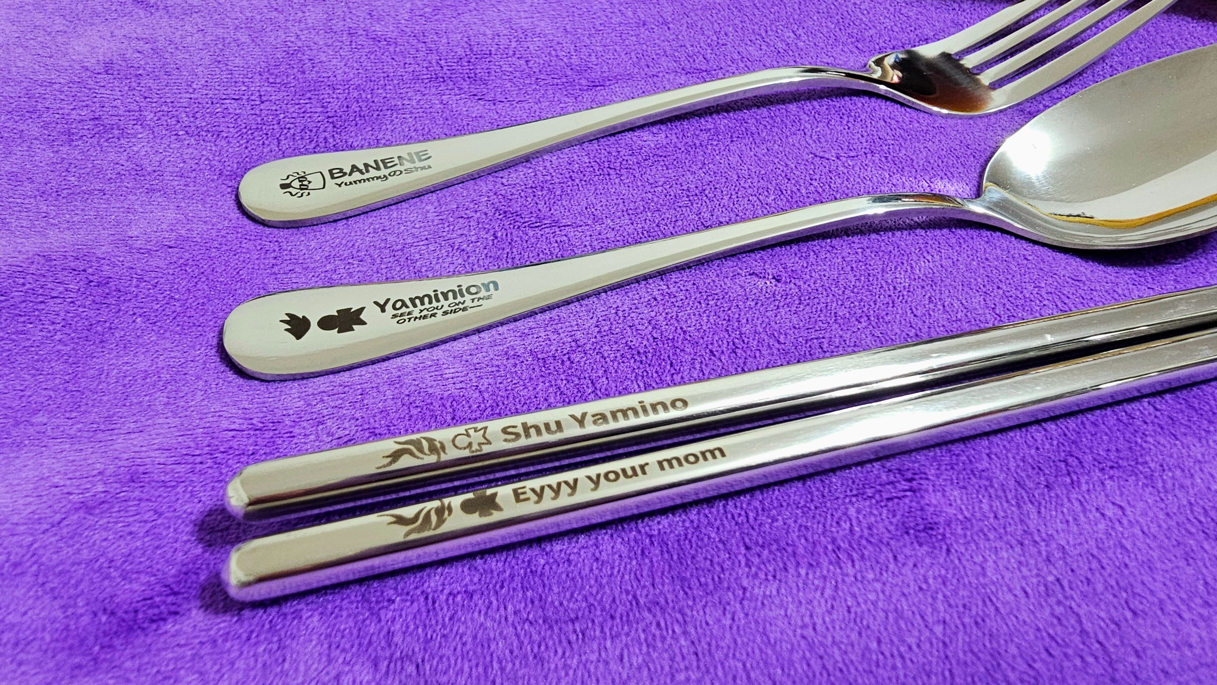 Shu yamino雷雕餐具（現貨）