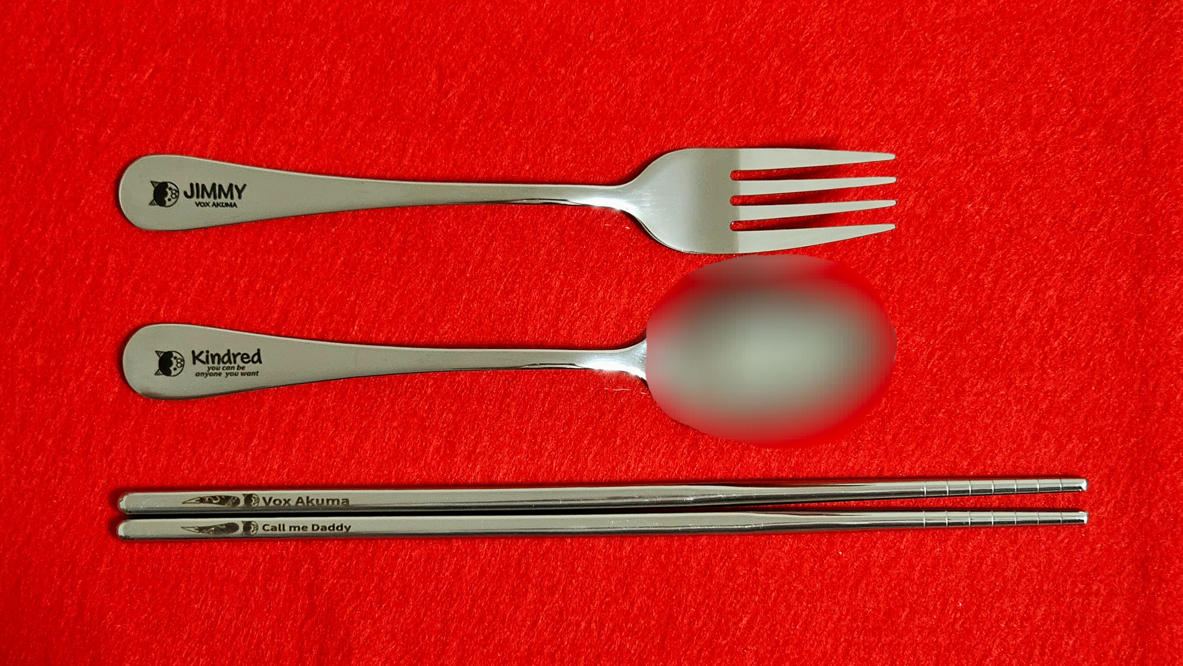 Vox akuma雷雕餐具（現貨）