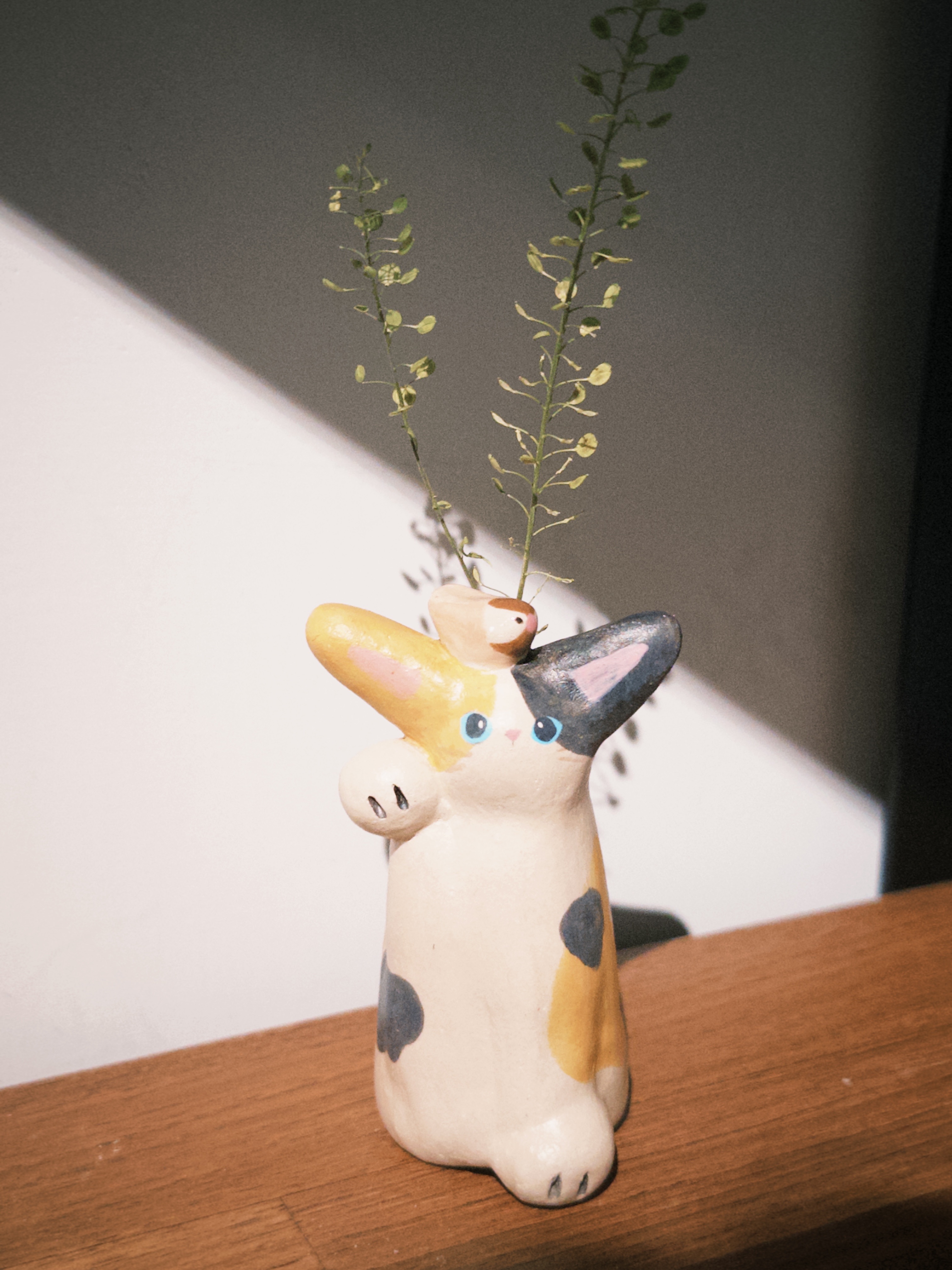 小猫花插 3｜招財小花