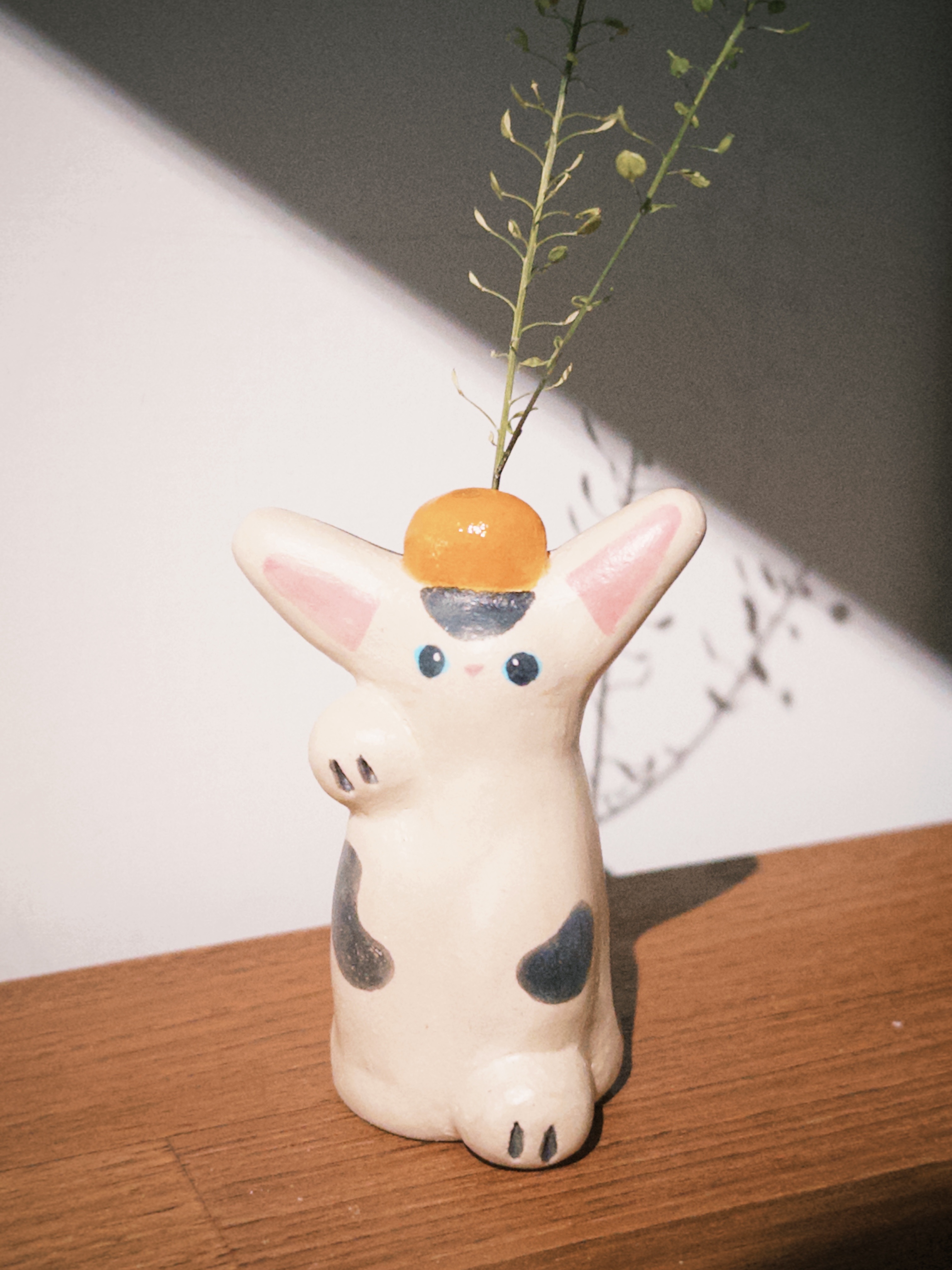 小猫花插 3｜招財牛奶