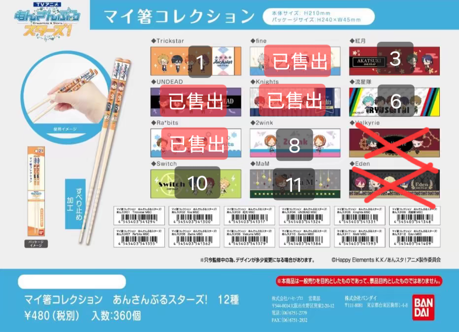 ☆ 偶像夢幻祭 ☆ 週邊出物。