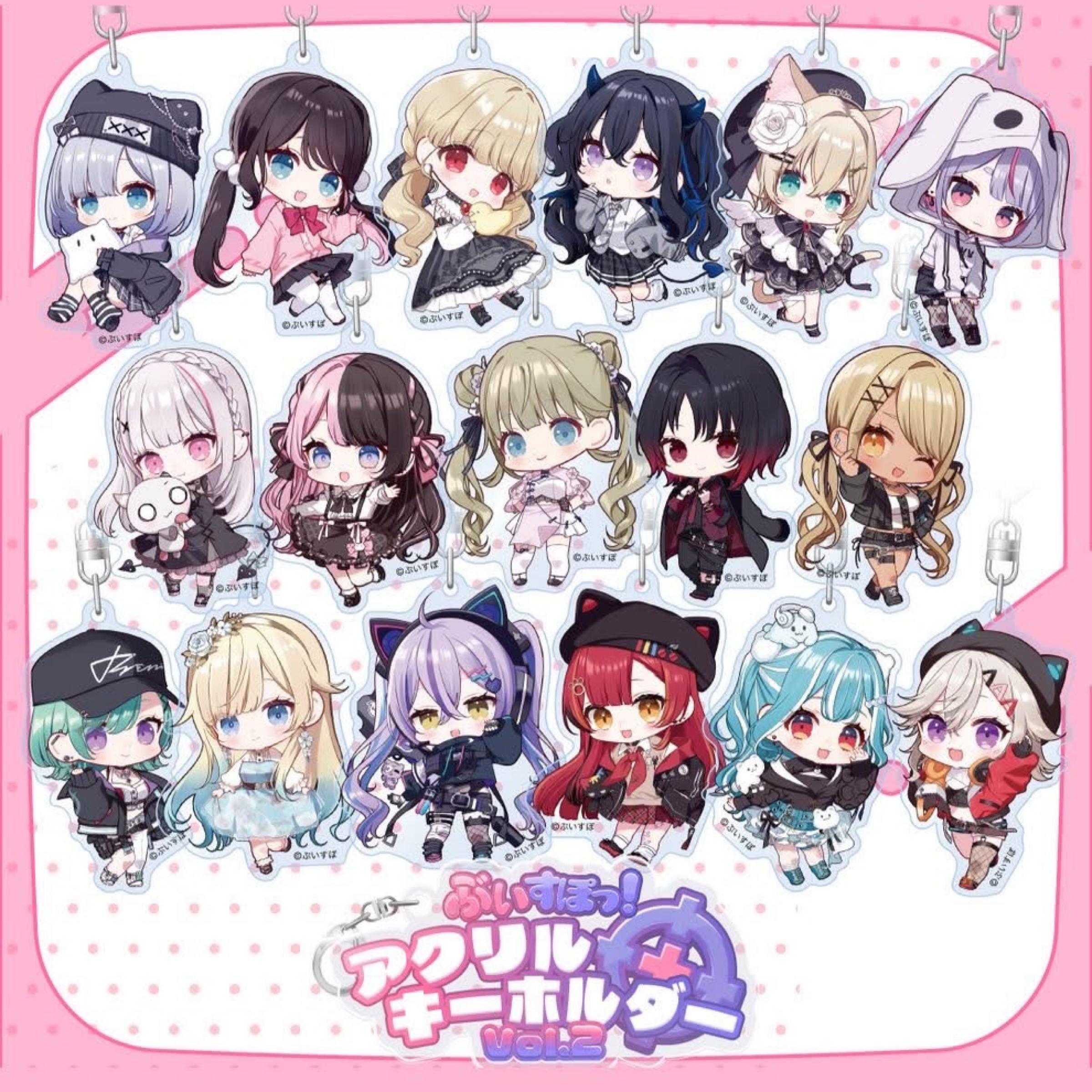 Vspo ぶいすぽっ! アクリルキーホルダーVol.2第二彈吊飾