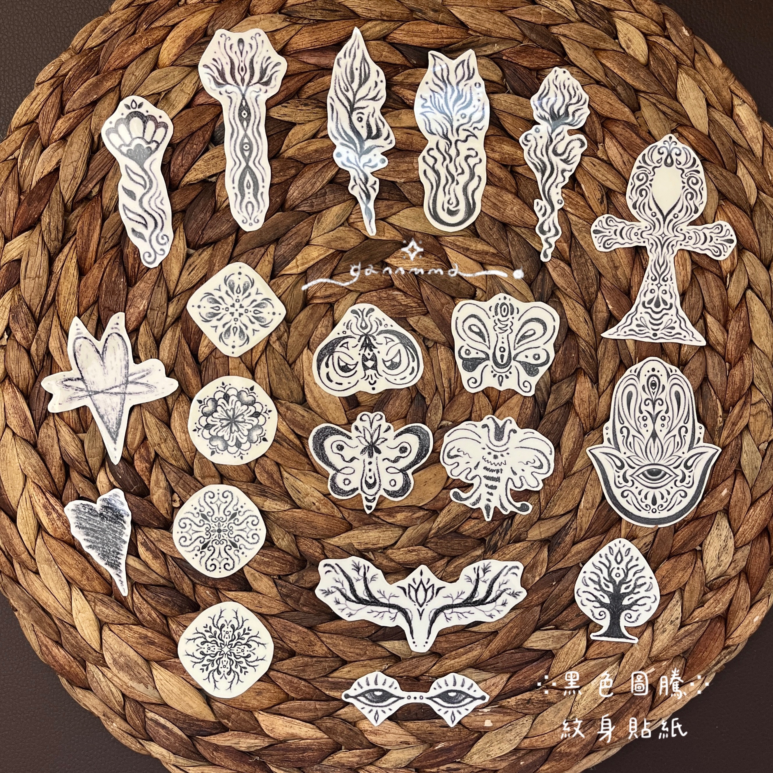紋身貼紙❖黑色圖騰系列