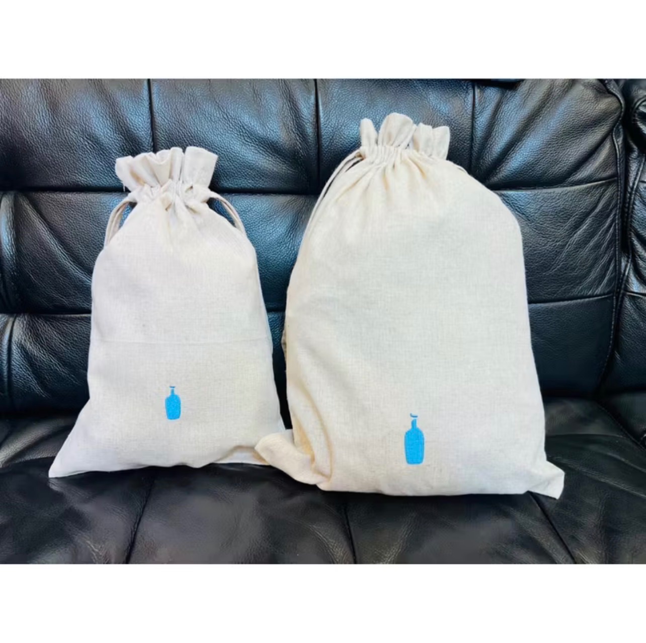 🇰🇷韓國親運現貨｜Blue Bottle 藍瓶咖啡｜麻質束口袋｜麻布袋｜收納袋