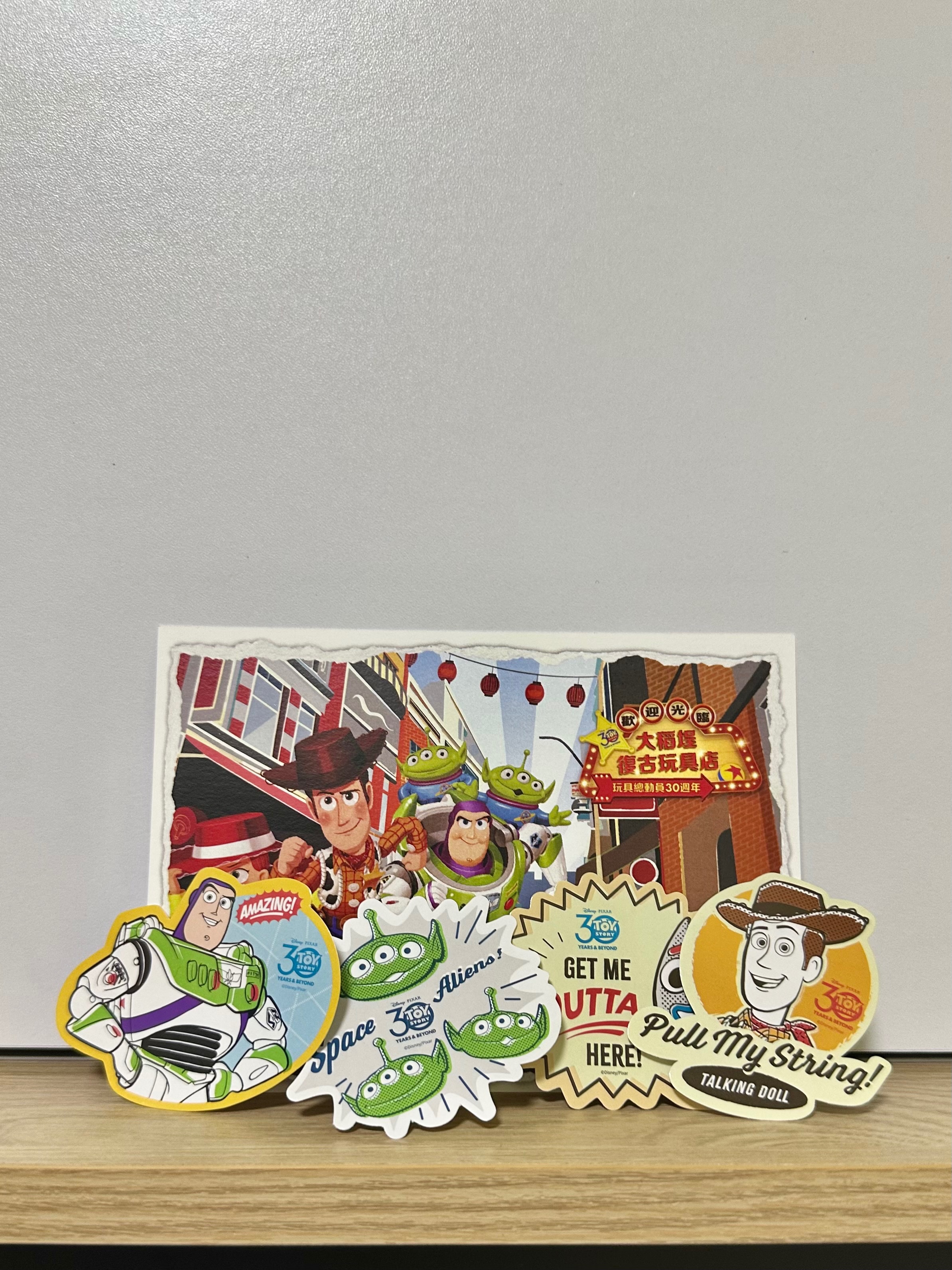 玩具總動員30週年明信片＆貼紙