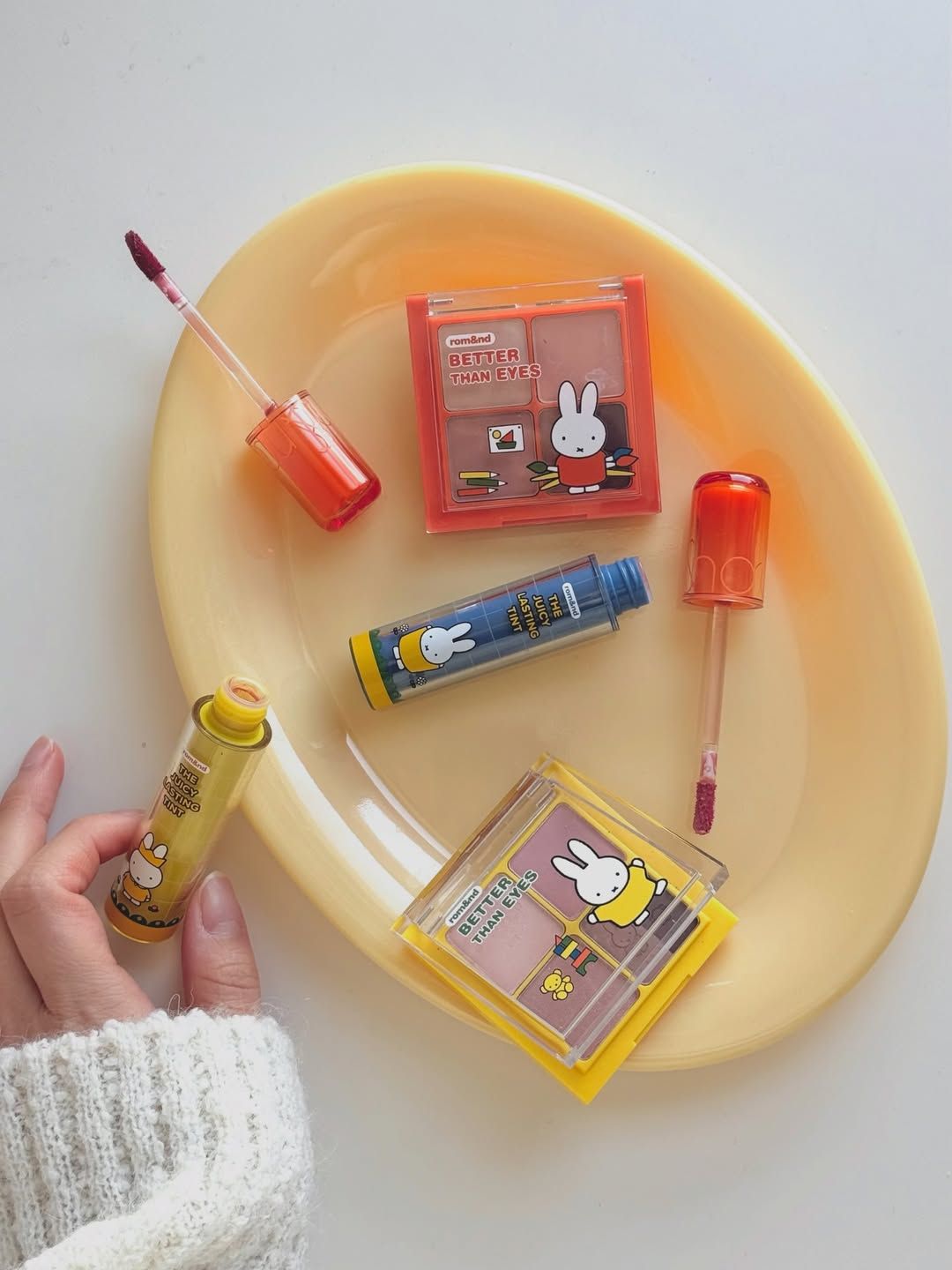 romand x Miffy 四色眼影盤+贈鑰匙圈刷具 롬앤 | 미피 베러 댄 아이즈 기획/단품
