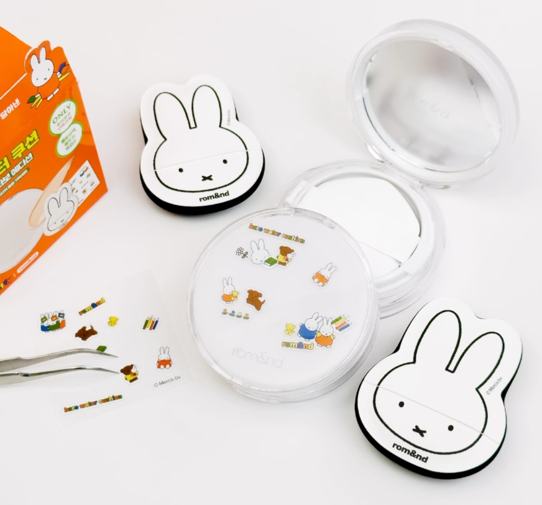 romand x Miffy 水透光氣墊粉餅 미피 베어 워터 쿠션 기획/단품
